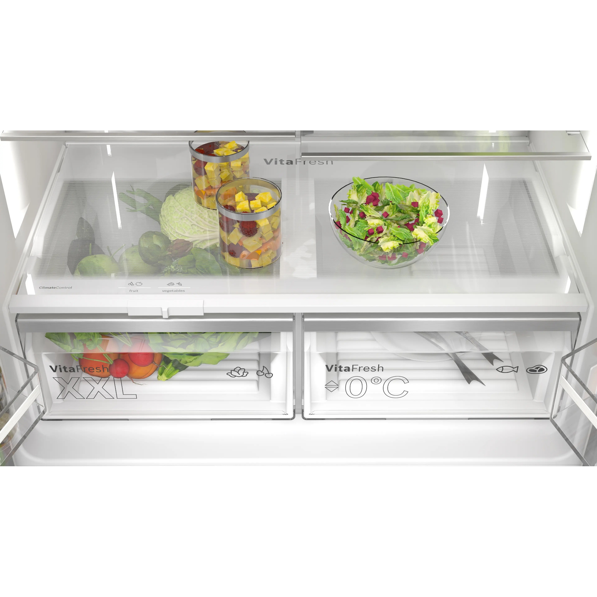 Bosch Series 6 Four Door Fridge Freezer Ice & Water KFD96APEAG - Stainless Steel Bosch Series 6 Four Door Fridge Freezer Ice & Water KFD96APEAG - Stainless Steel