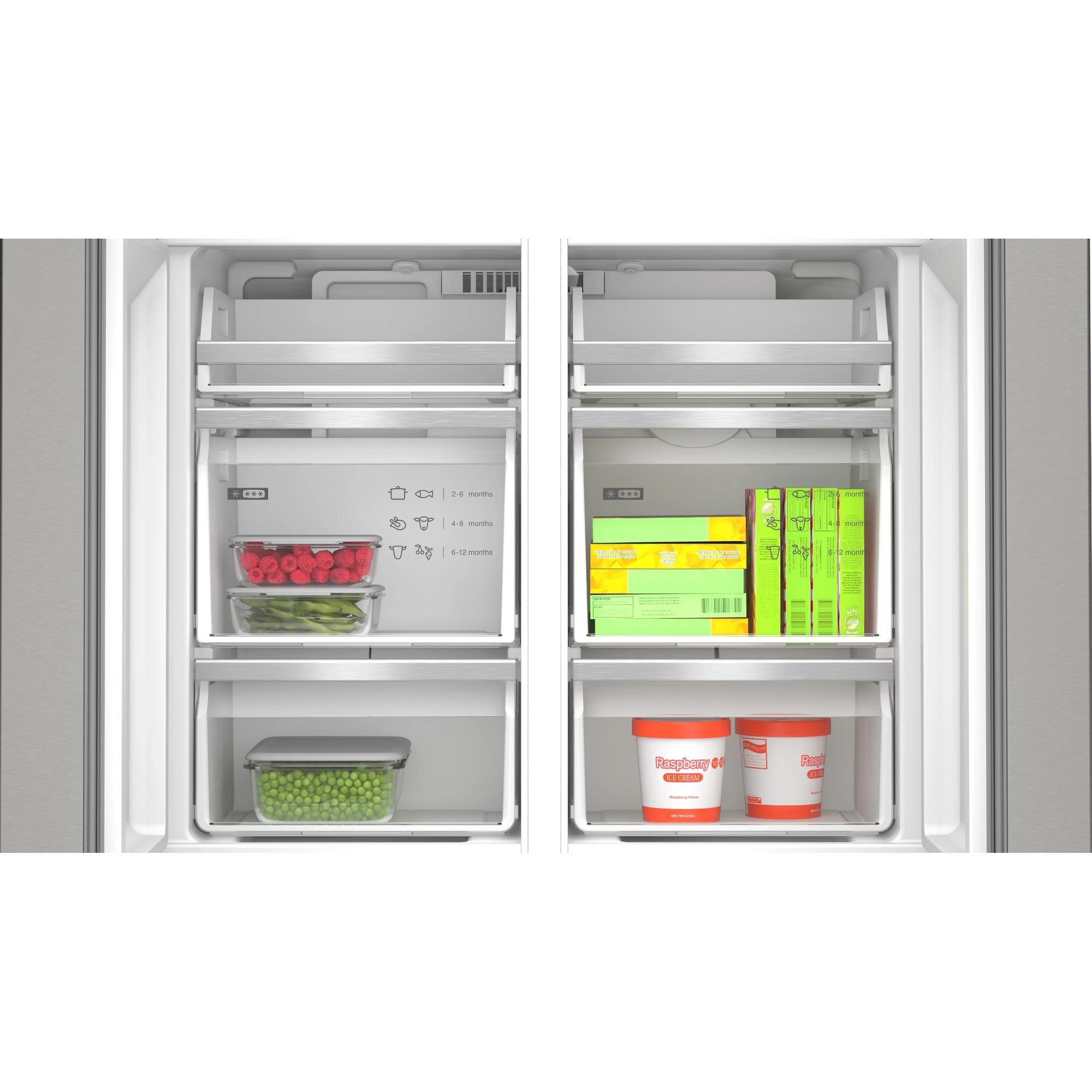 Bosch Series 6 Four Door Fridge Freezer Ice & Water KFD96APEAG - Stainless Steel Bosch Series 6 Four Door Fridge Freezer Ice & Water KFD96APEAG - Stainless Steel