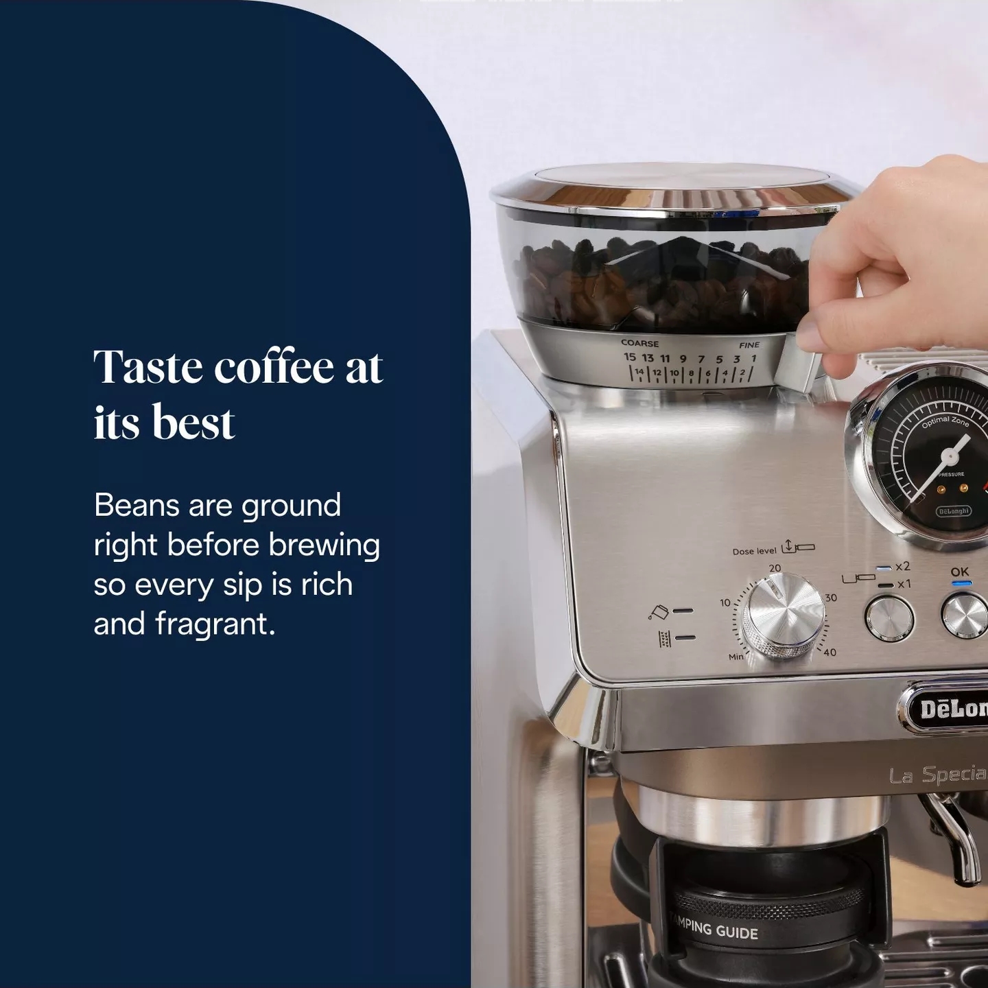 De'Longhi La Specialista Arte Evo Coffee Machine EC9255.M - Silver De'Longhi La Specialista Arte Evo Coffee Machine EC9255.M - Silver