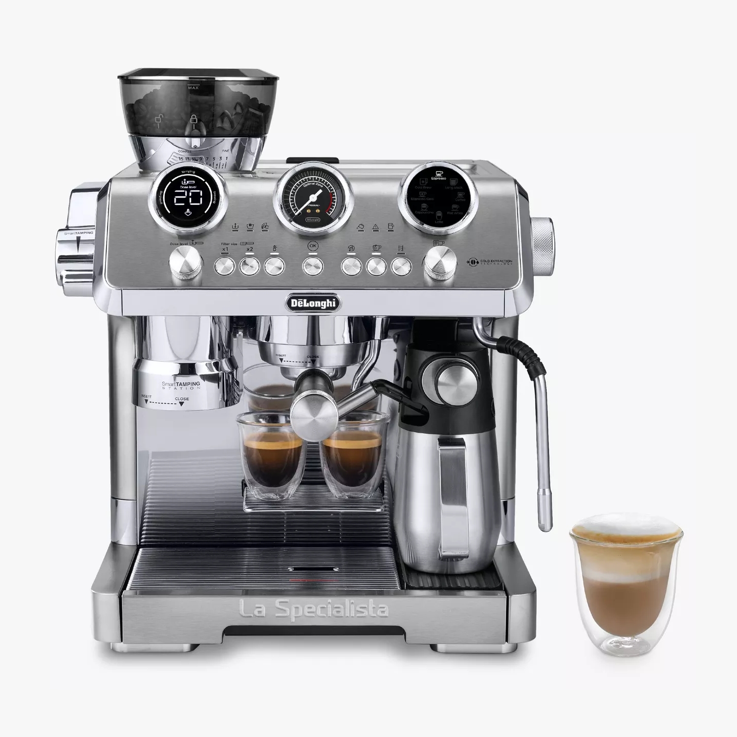 De'Longhi La Specialista Maestro Bean to Cup Coffee Machine EC9885.M - Silver