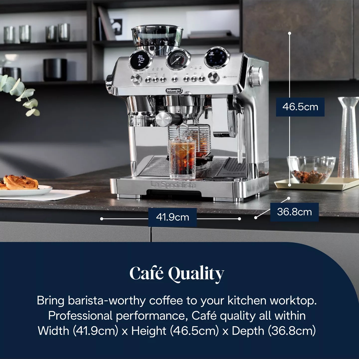 De'Longhi La Specialista Maestro Bean to Cup Coffee Machine EC9885.M - Silver De'Longhi La Specialista Maestro Bean to Cup Coffee Machine EC9885.M - Silver