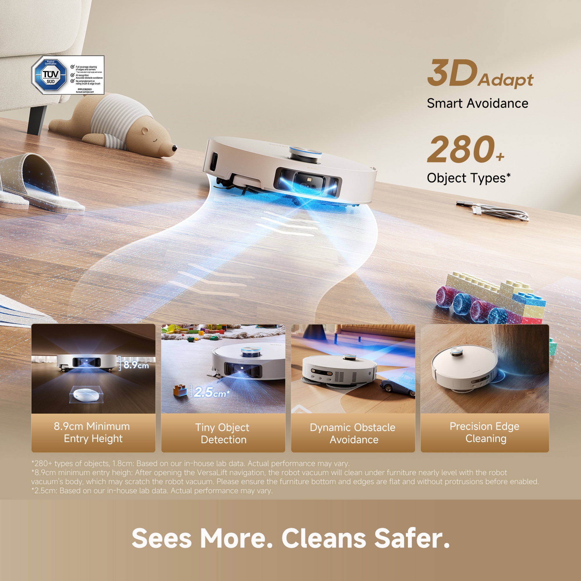 Dreame L60 Ultra Robot Vacuum Cleaner & Mop With Self-Cleaning and Auto-Empty RLL37CE0 - White Dreame L60 Ultra Robot Vacuum Cleaner & Mop With Self-Cleaning and Auto-Empty RLL37CE0 - White