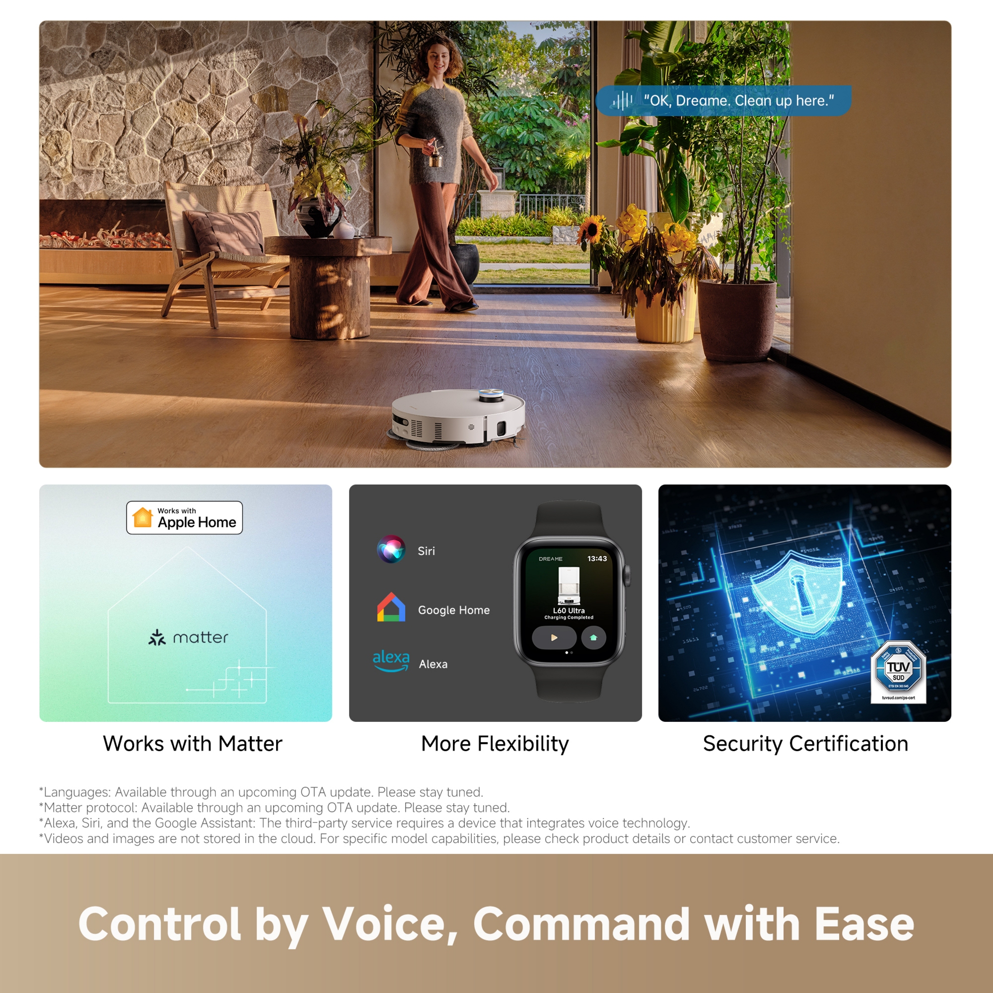 Dreame L60 Ultra Robot Vacuum Cleaner & Mop With Self-Cleaning and Auto-Empty RLL37CE0 - White Dreame L60 Ultra Robot Vacuum Cleaner & Mop With Self-Cleaning and Auto-Empty RLL37CE0 - White