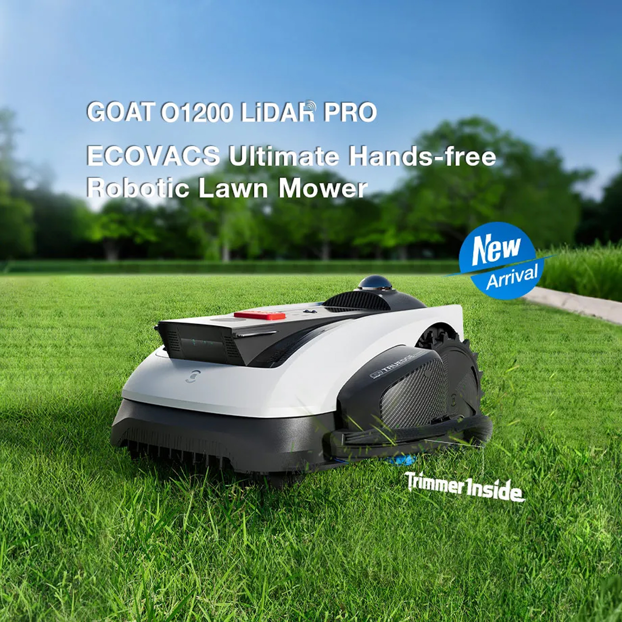ECOVACS GOAT O1200 LiDAR PRO Robotic Lawn Mower 270-MR2508B ECOVACS GOAT O1200 LiDAR PRO Robotic Lawn Mower 270-MR2508B