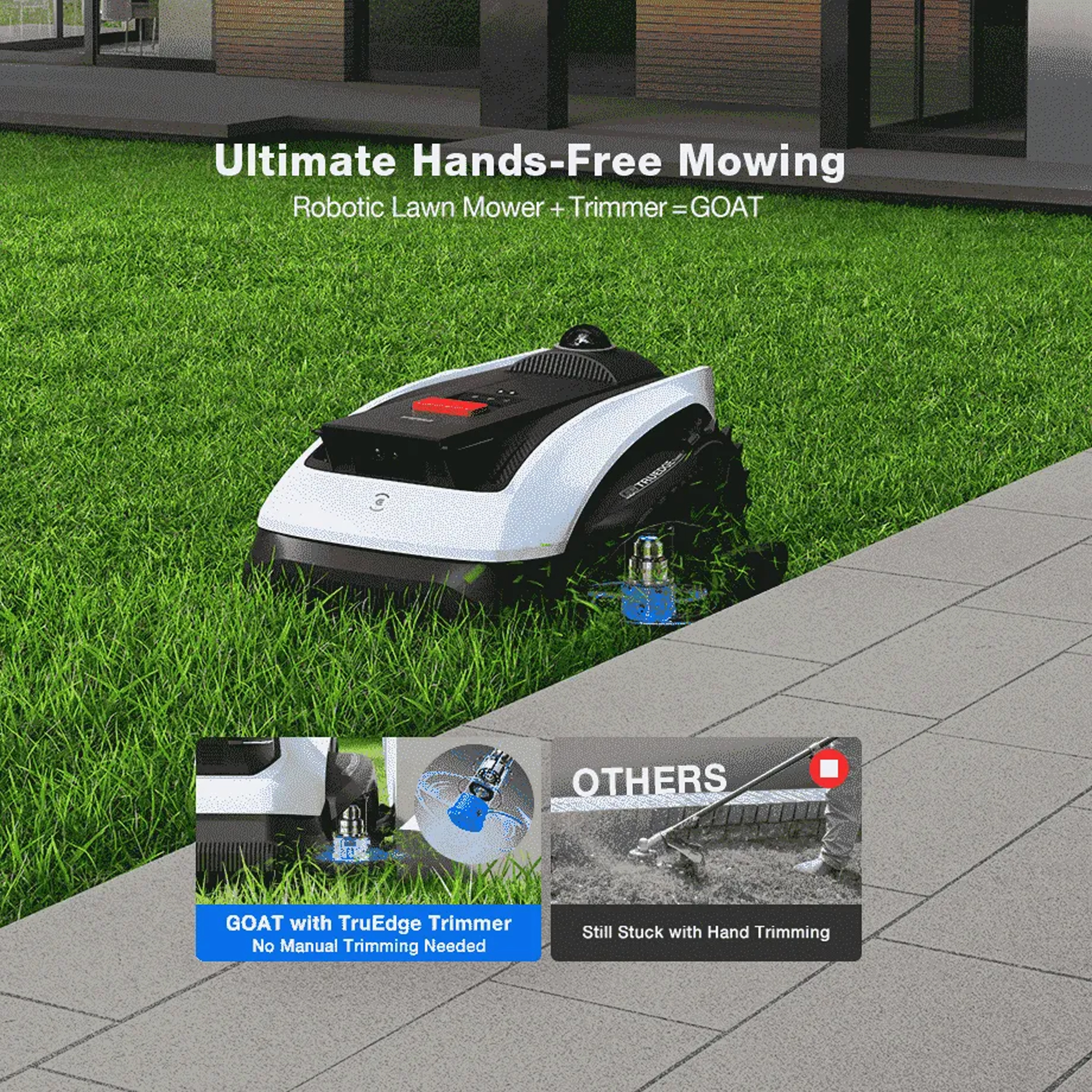 ECOVACS GOAT O1200 LiDAR PRO Robotic Lawn Mower 270-MR2508B ECOVACS GOAT O1200 LiDAR PRO Robotic Lawn Mower 270-MR2508B
