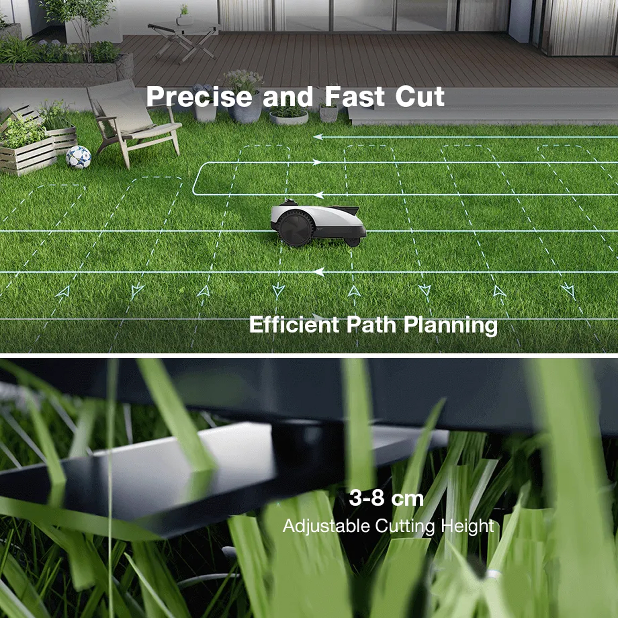 ECOVACS GOAT O1200 LiDAR PRO Robotic Lawn Mower 270-MR2508B ECOVACS GOAT O1200 LiDAR PRO Robotic Lawn Mower 270-MR2508B