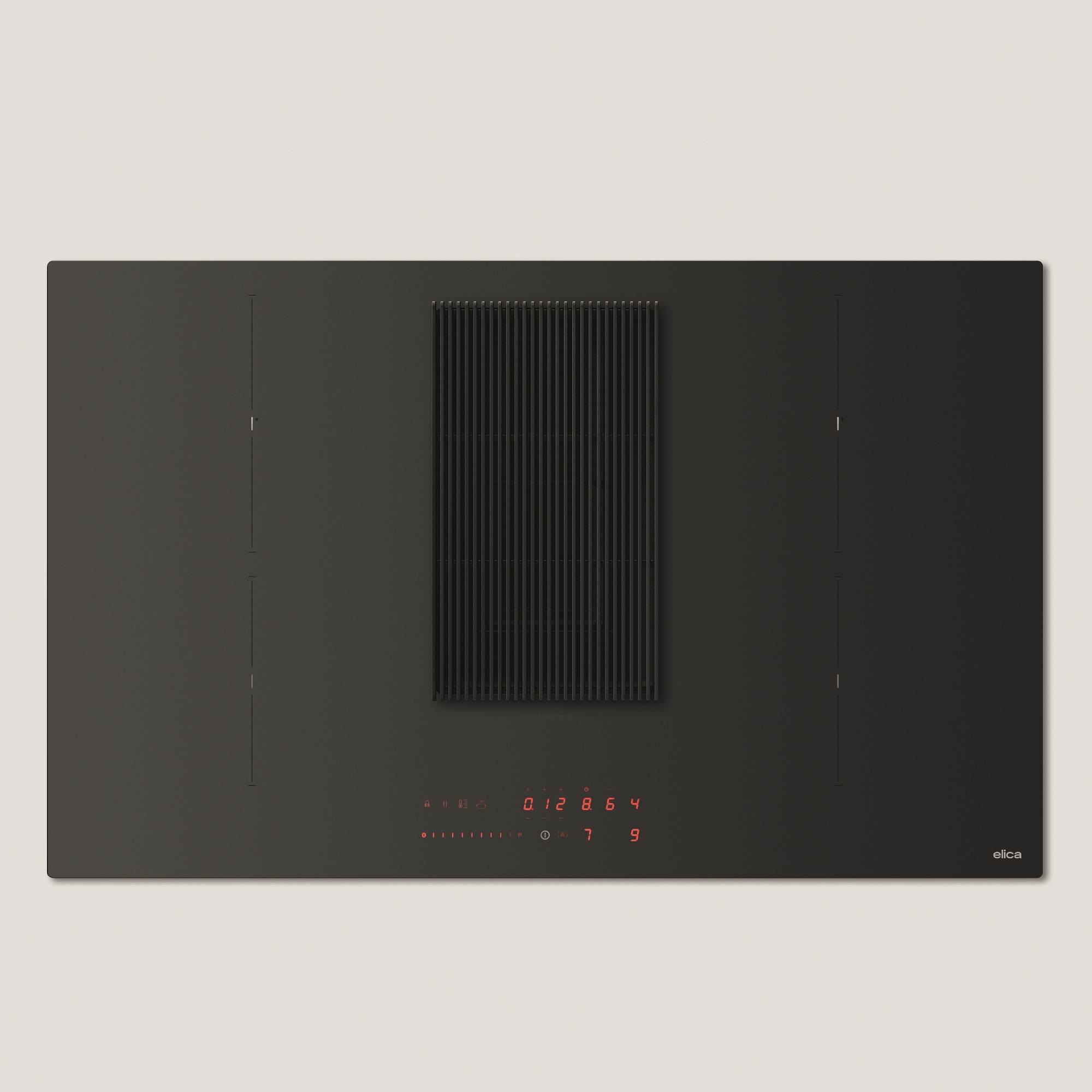 Elica 83cm Air Venting Induction Hob NT-PRM-S-SL-RBA - Matte Black