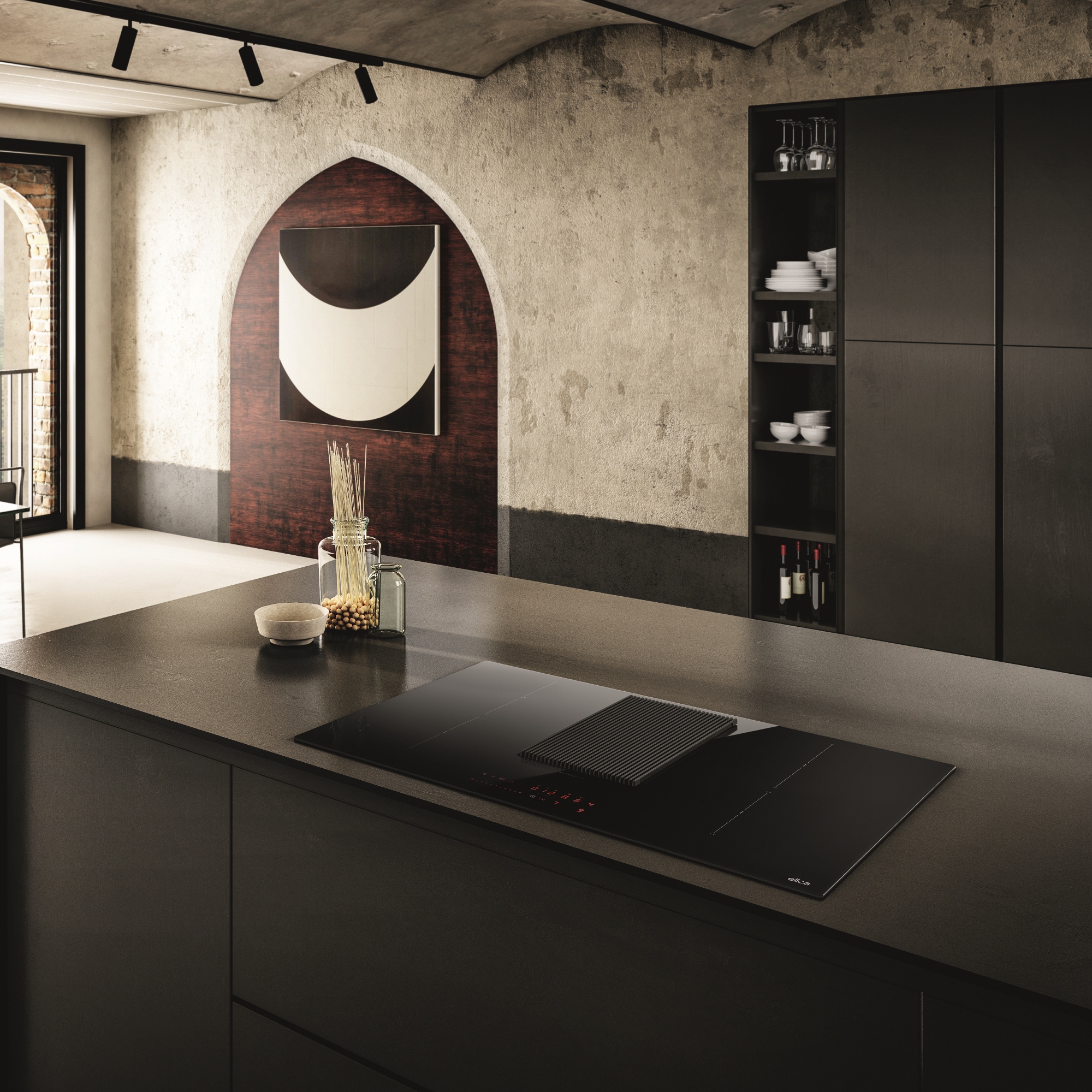 Elica 83cm Air Venting Induction Hob NT-PRM-S-SL-RBA - Matte Black Elica 83cm Air Venting Induction Hob NT-PRM-S-SL-RBA - Matte Black