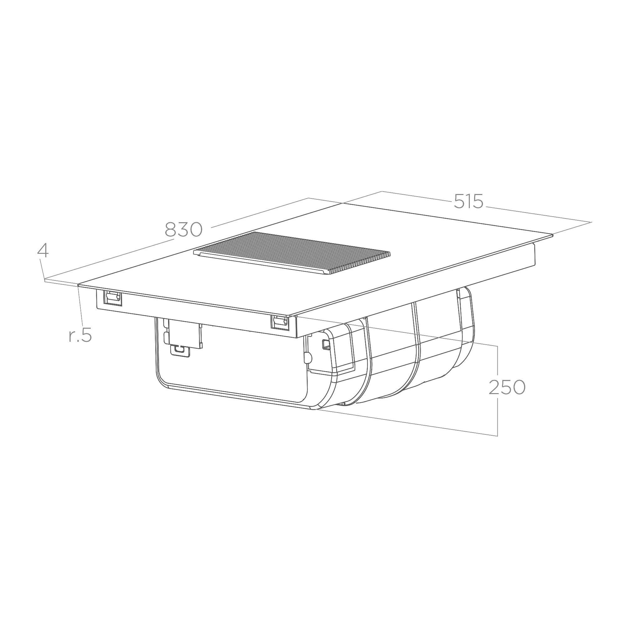 Elica 83cm Air Venting Induction Hob NT-PRM-S-SL-RBA - Matte Black Elica 83cm Air Venting Induction Hob NT-PRM-S-SL-RBA - Matte Black