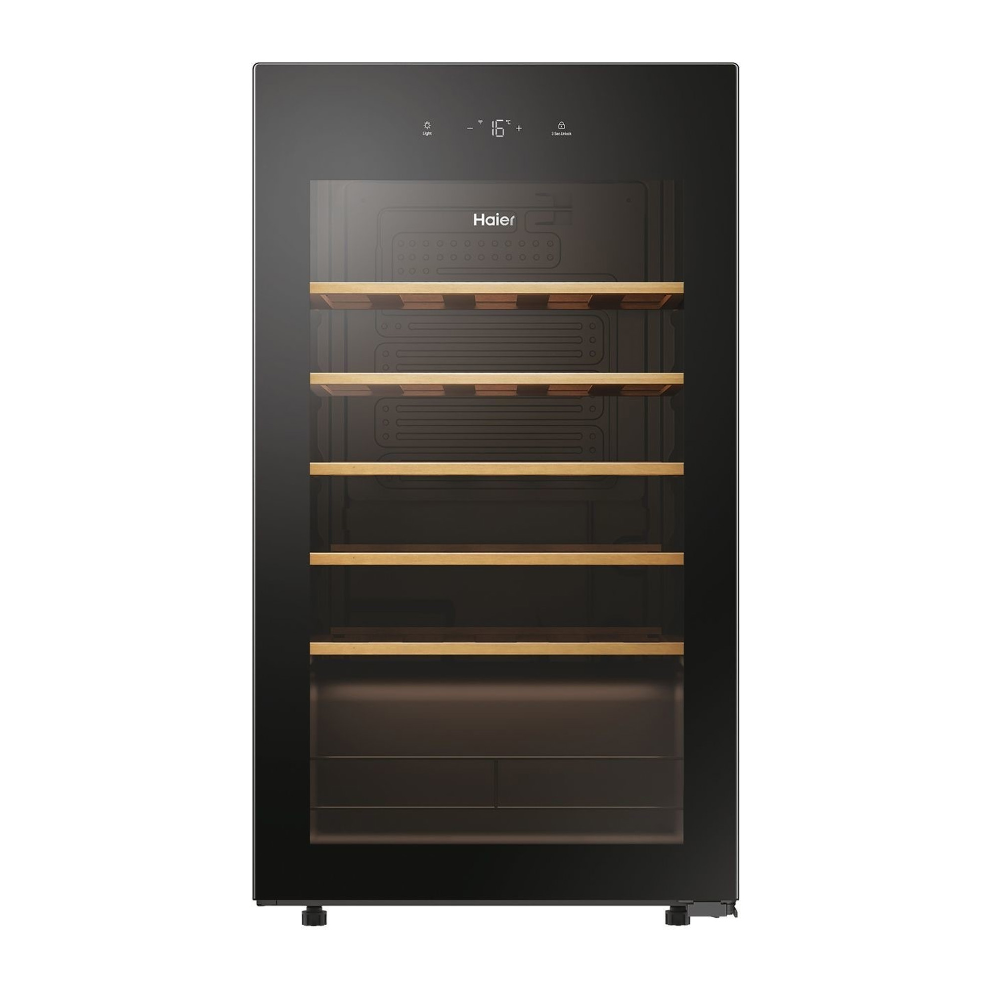 Haier 48cm Freestanding Wine Cooler HWS34GGH1K - Black