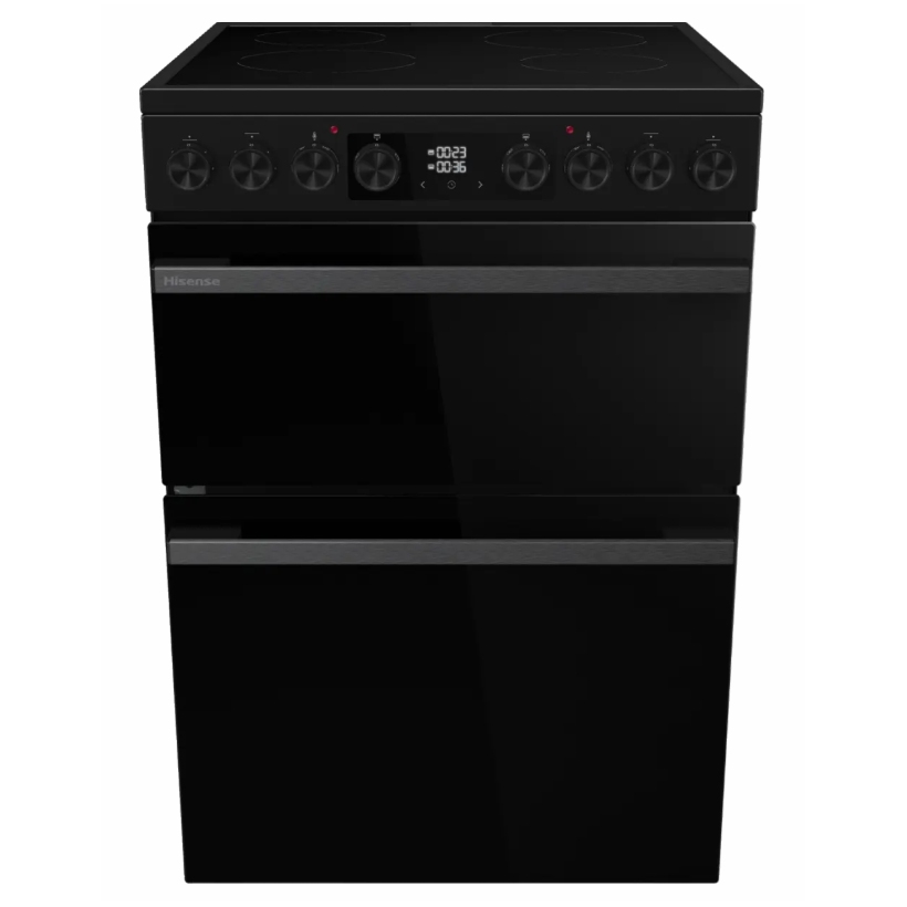 Hisense 60cm Freestanding Ceramic Cooker HDCEC6C20B - Black