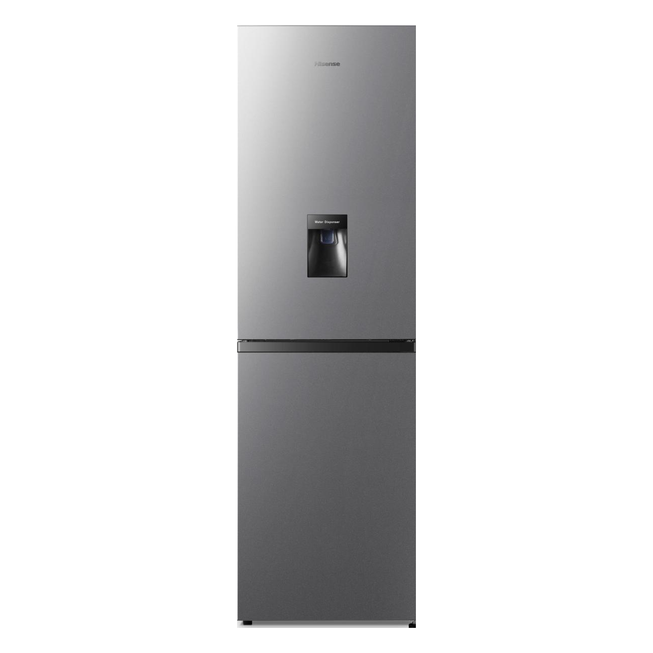 Hisense 55cm Frost Free Fridge Freezer with Water Dispenser RB327N4WCE - Inox