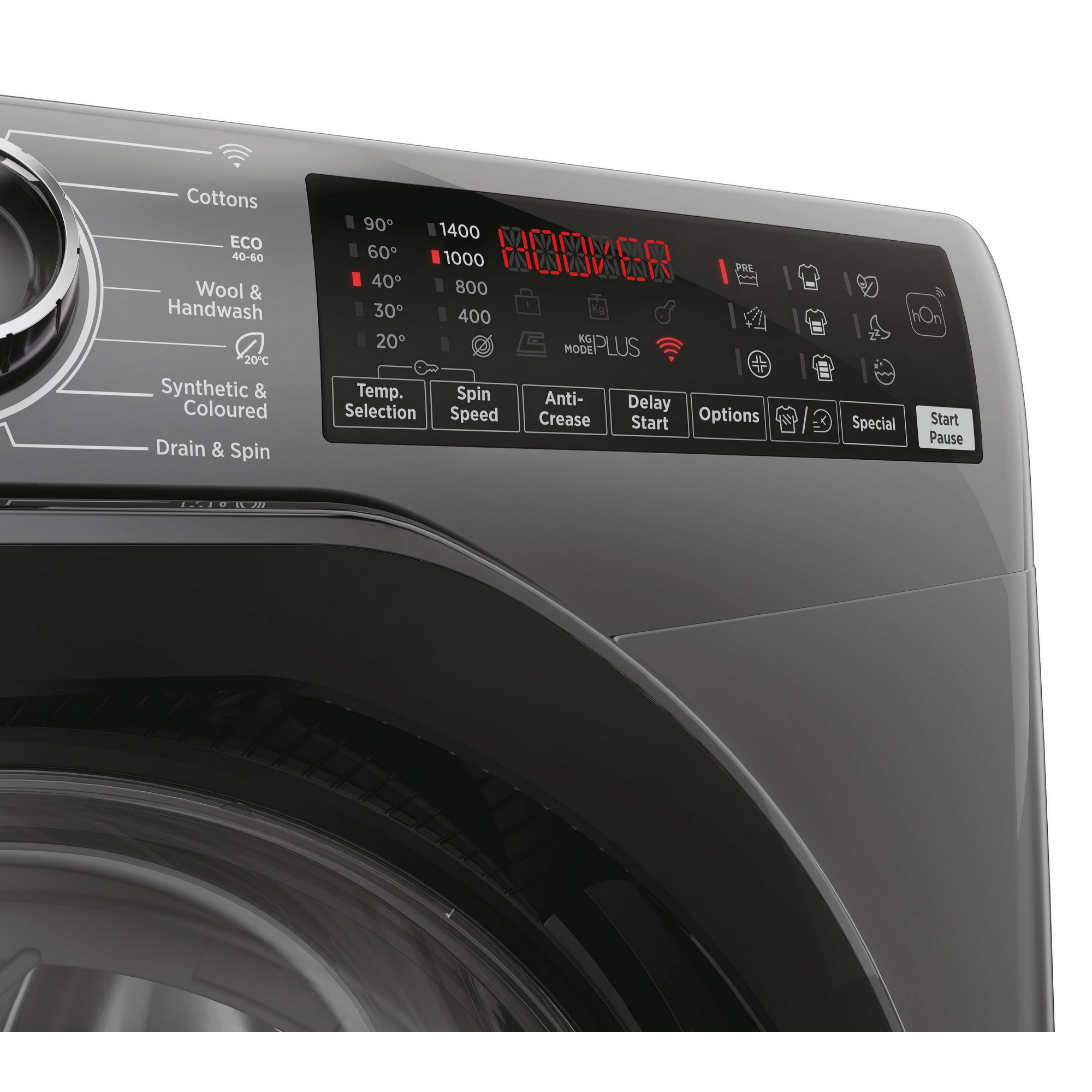 Hoover 10kg Washing Machine 1400rpm H3WPS4106TAMBR - Graphite Hoover 10kg Washing Machine 1400rpm H3WPS4106TAMBR - Graphite