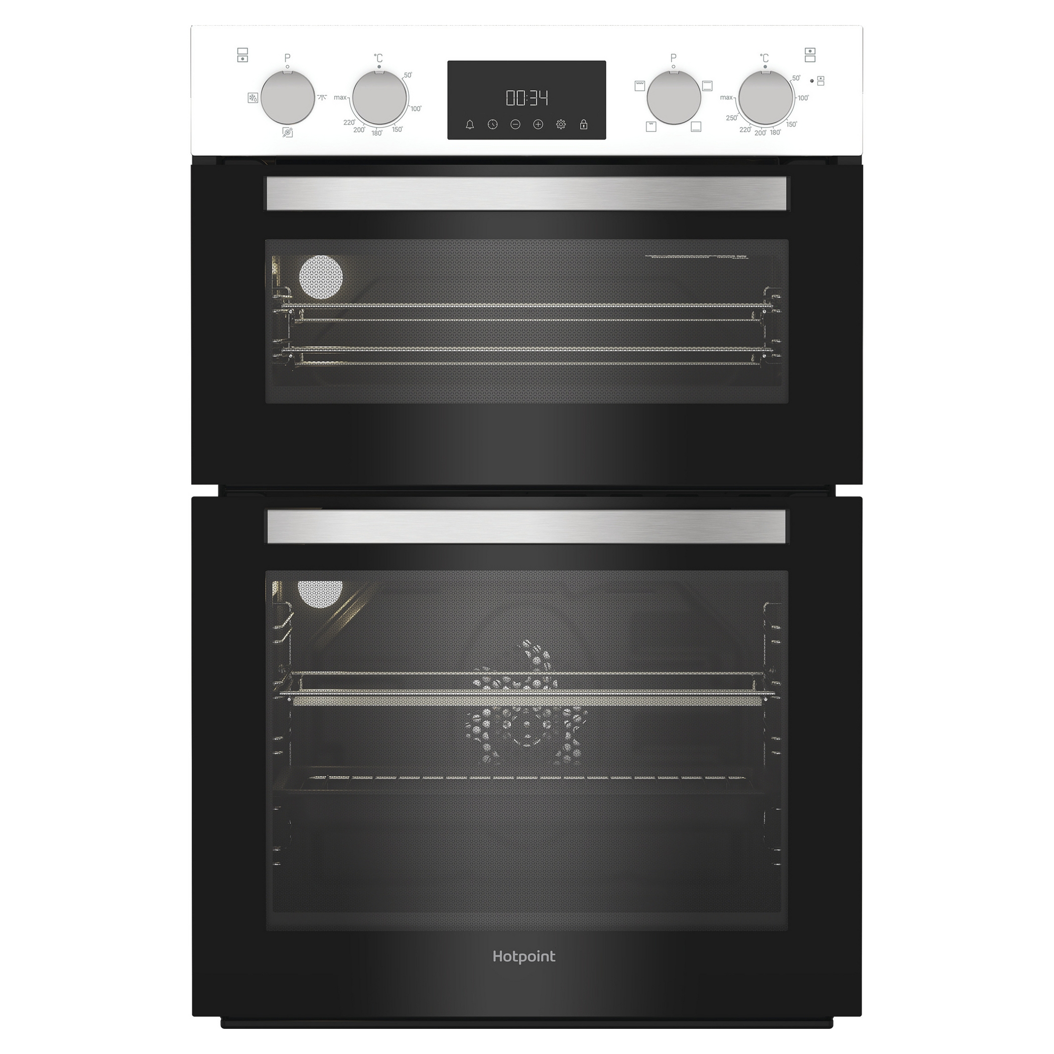 Hotpoint Built In Electric Double Oven DIH10DW - White