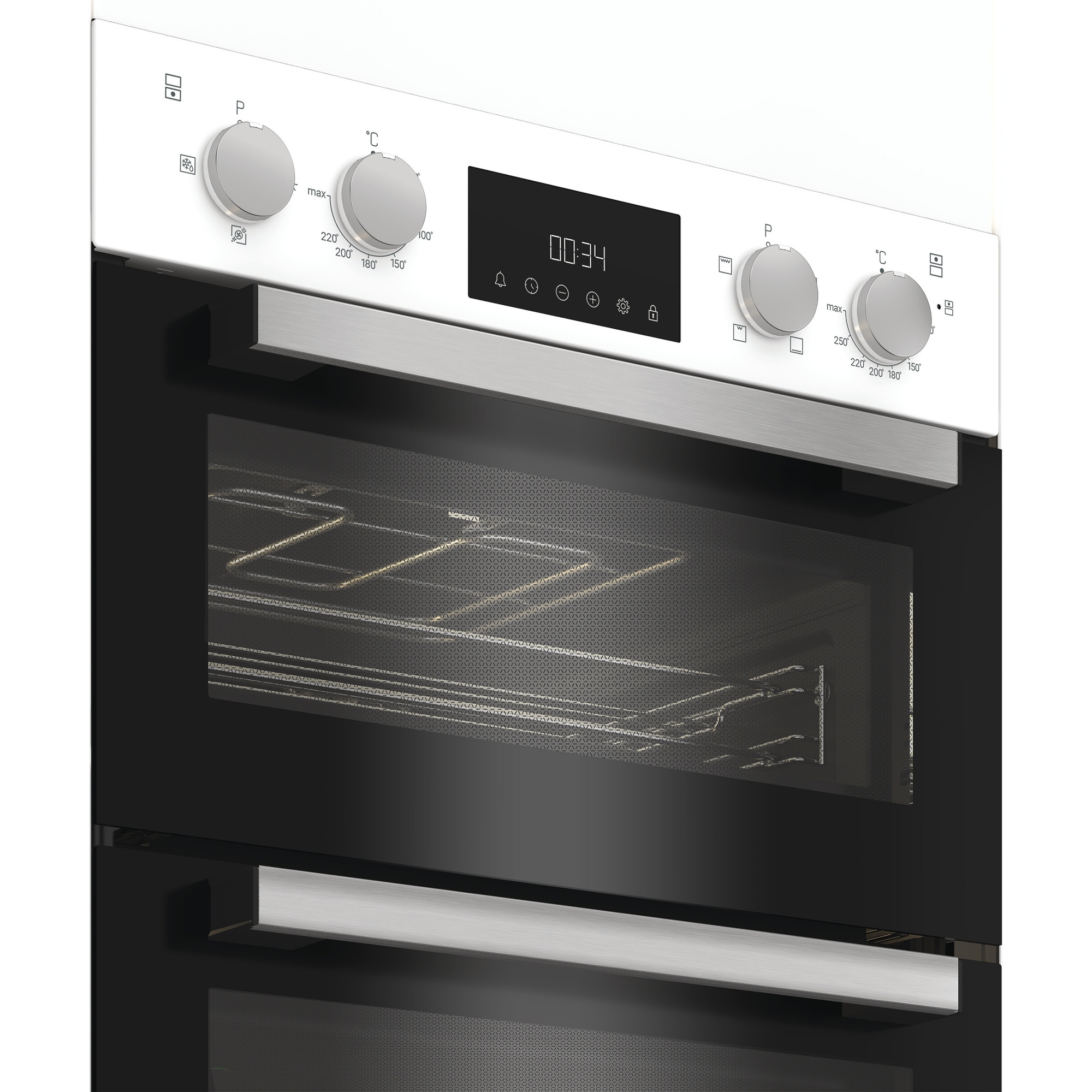 Hotpoint Built In Electric Double Oven DIH10DW - White Hotpoint Built In Electric Double Oven DIH10DW - White
