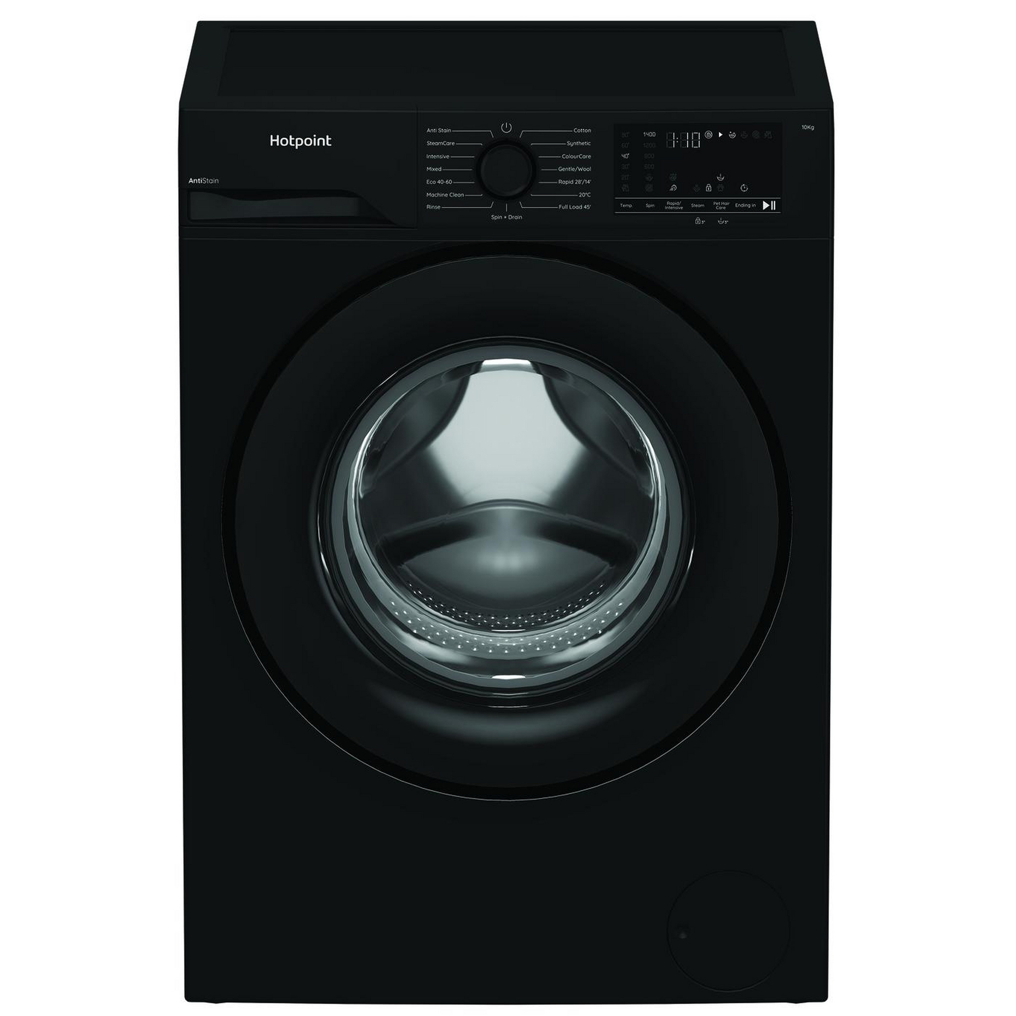 Hotpoint 10kg Freestanding Washing Machine 1400rpm H101BANTISTAIN - Black Hotpoint 10kg Freestanding Washing Machine 1400rpm H101BANTISTAIN - Black