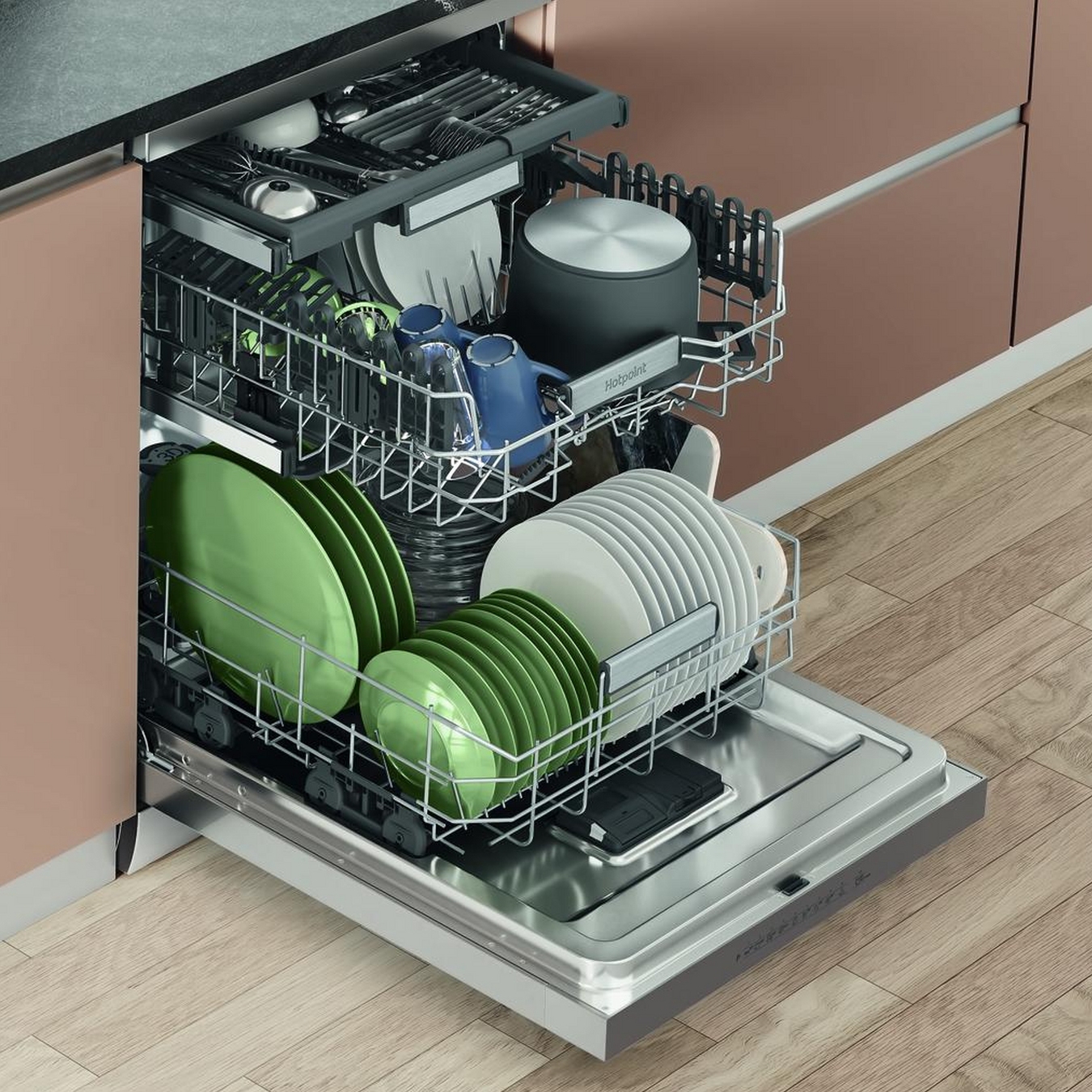 Hotpoint 60cm Freestanding Dishwasher H7F HP43 X UK - Inox Hotpoint 60cm Freestanding Dishwasher H7F HP43 X UK - Inox
