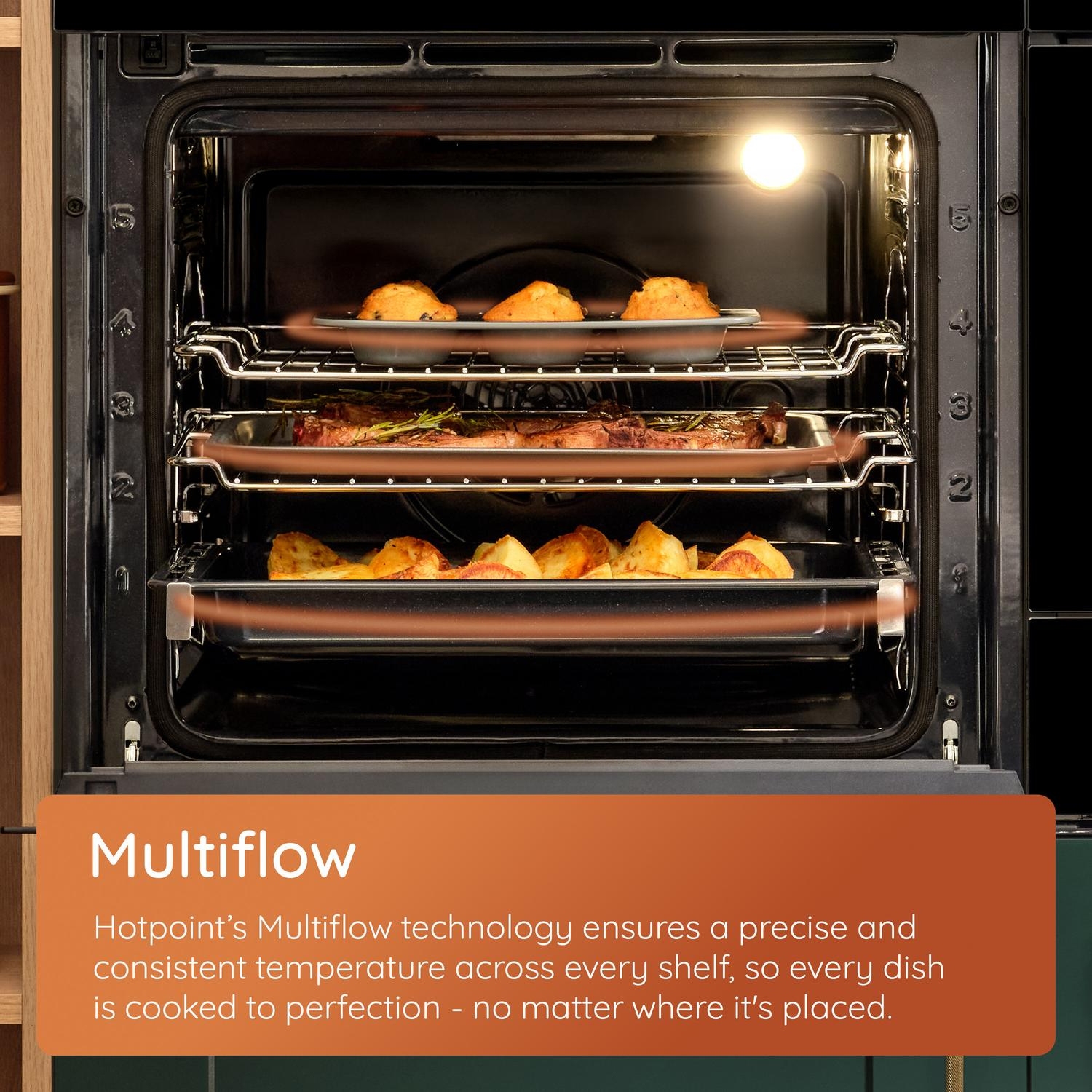 Hotpoint 60cm Built In Multifunction Single Oven HO455HBUK - Black Hotpoint 60cm Built In Multifunction Single Oven HO455HBUK - Black