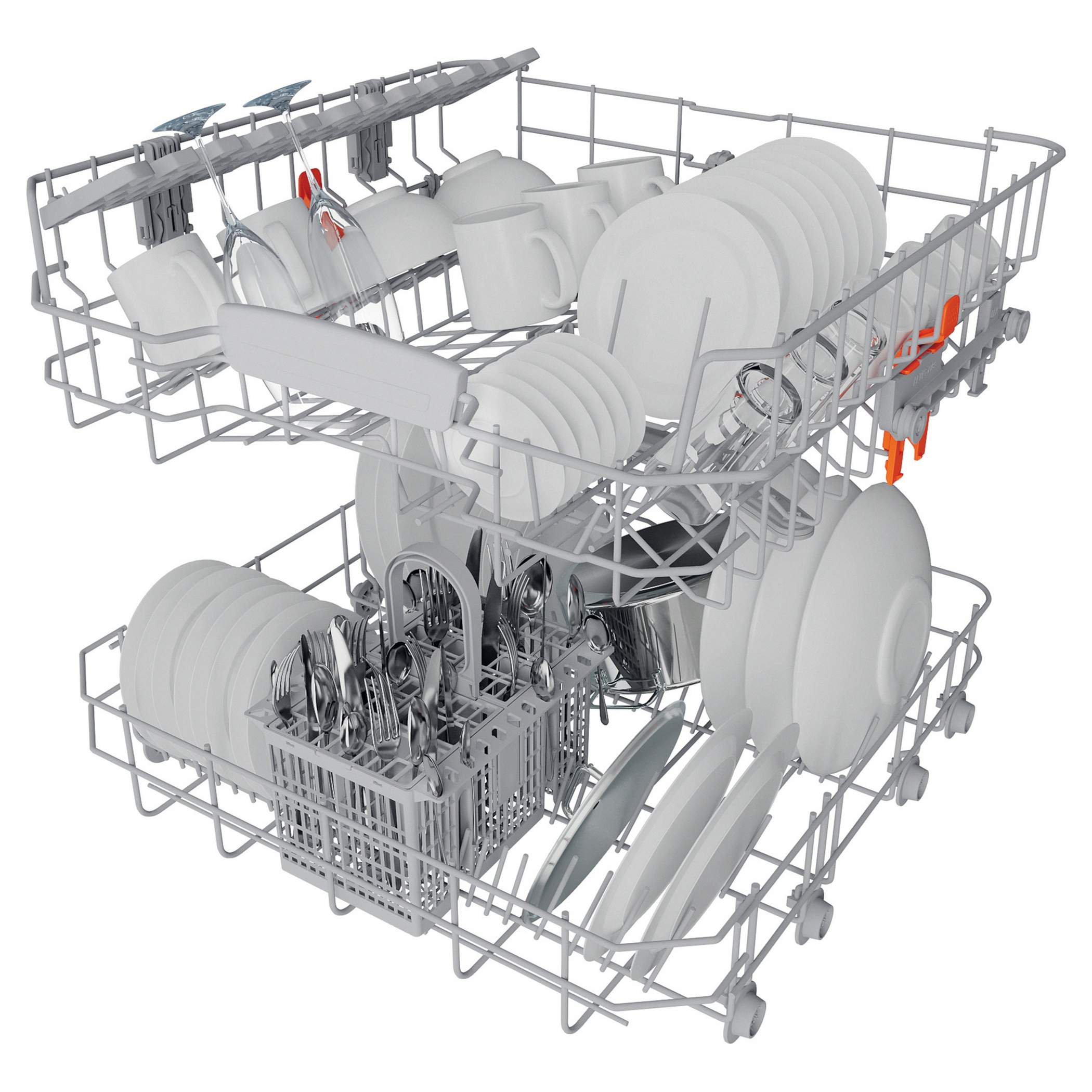 Hotpoint 60cm Freestanding Dishwasher HP2FFC14BN6WUK - White Hotpoint 60cm Freestanding Dishwasher HP2FFC14BN6WUK - White