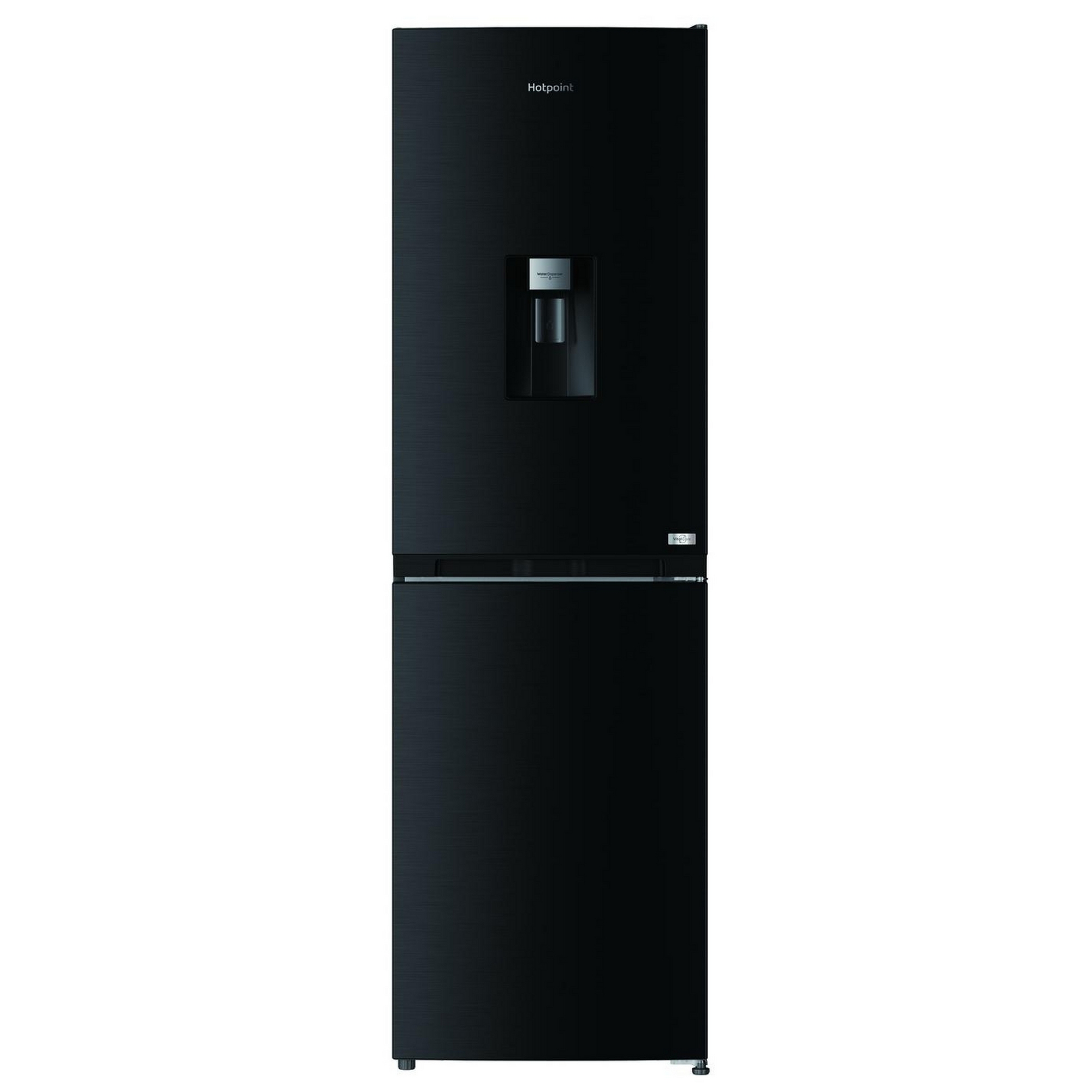 Hotpoint 55cm Frost Free Fridge Freezer with Water Dispenser HPKF 3241W XR4U - Black Steel