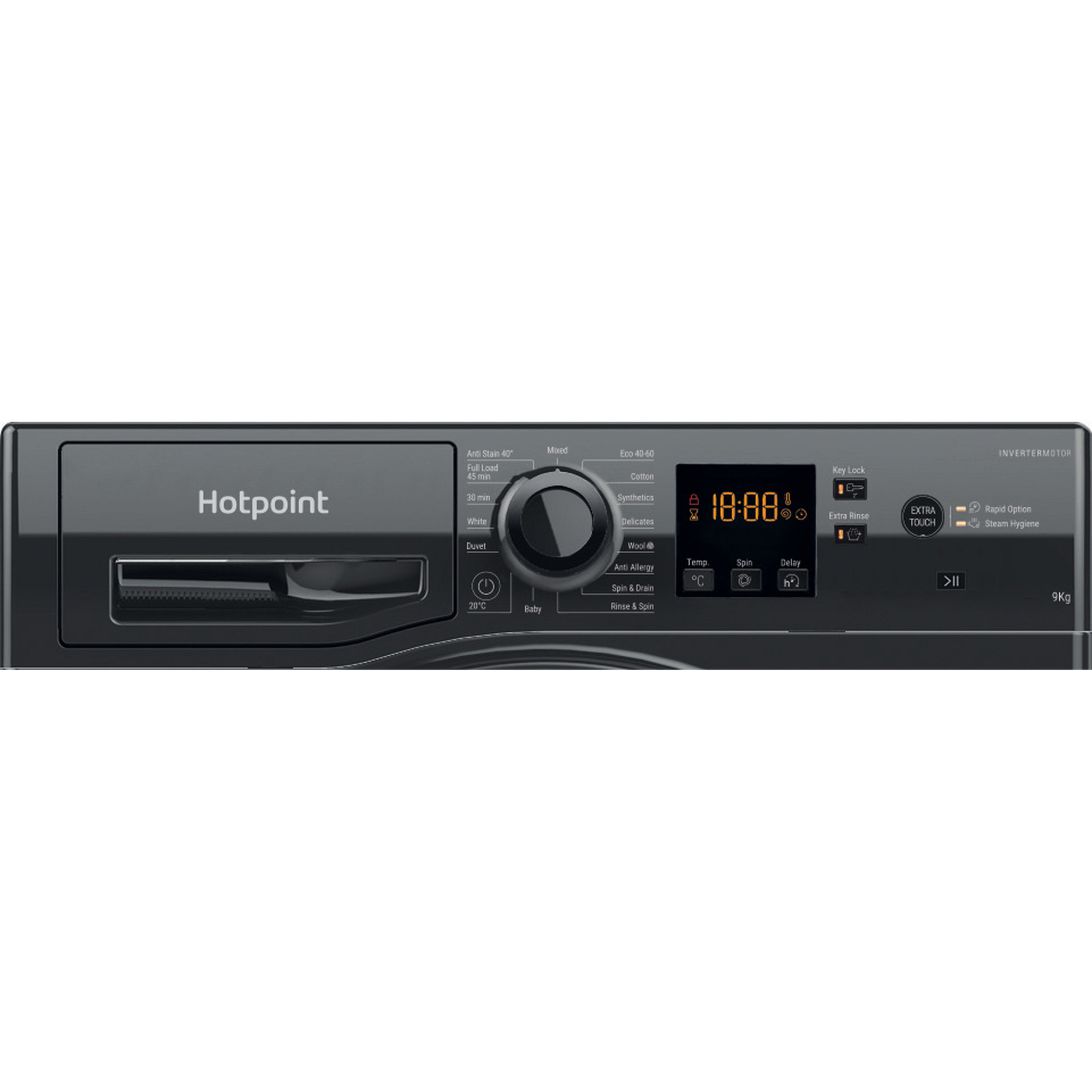 Hotpoint 9kg Freestanding Washing Machine 1400rpm NSWF946BSUK - Black Hotpoint 9kg Freestanding Washing Machine 1400rpm NSWF946BSUK - Black