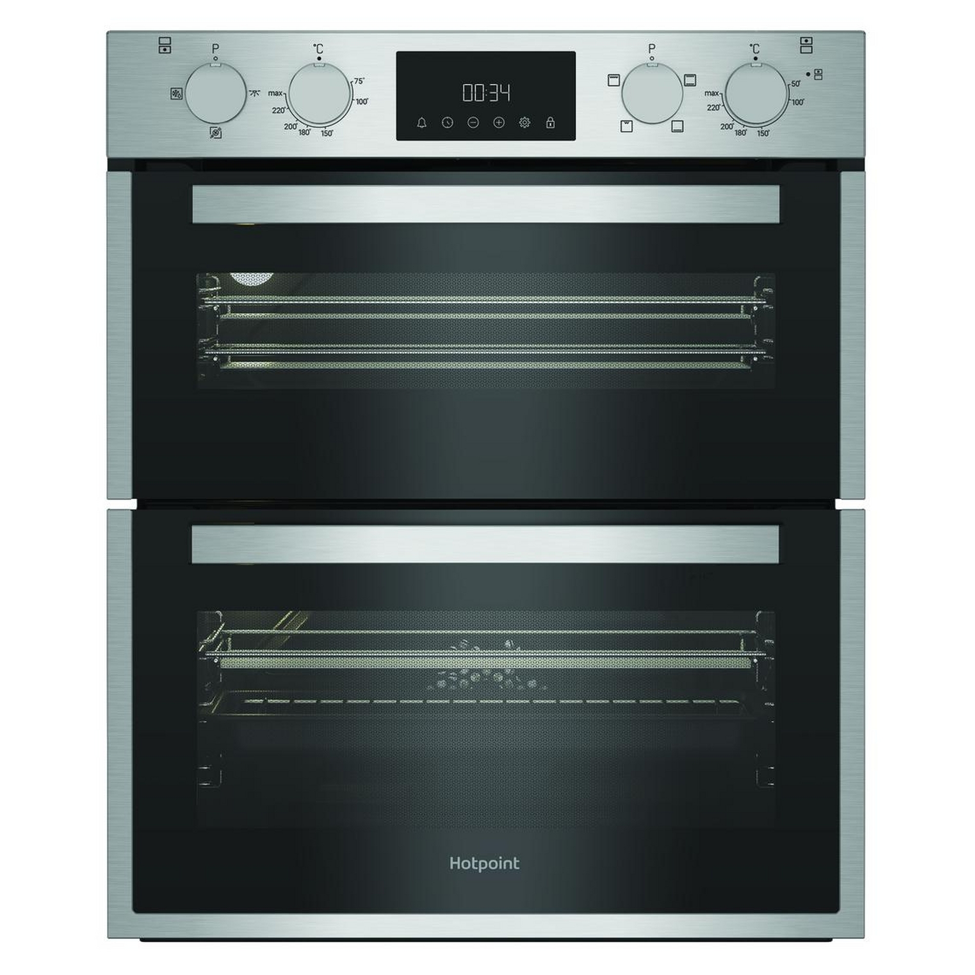 Hotpoint Built Under Electric Double Oven DUH10DIX - Stainless Steel