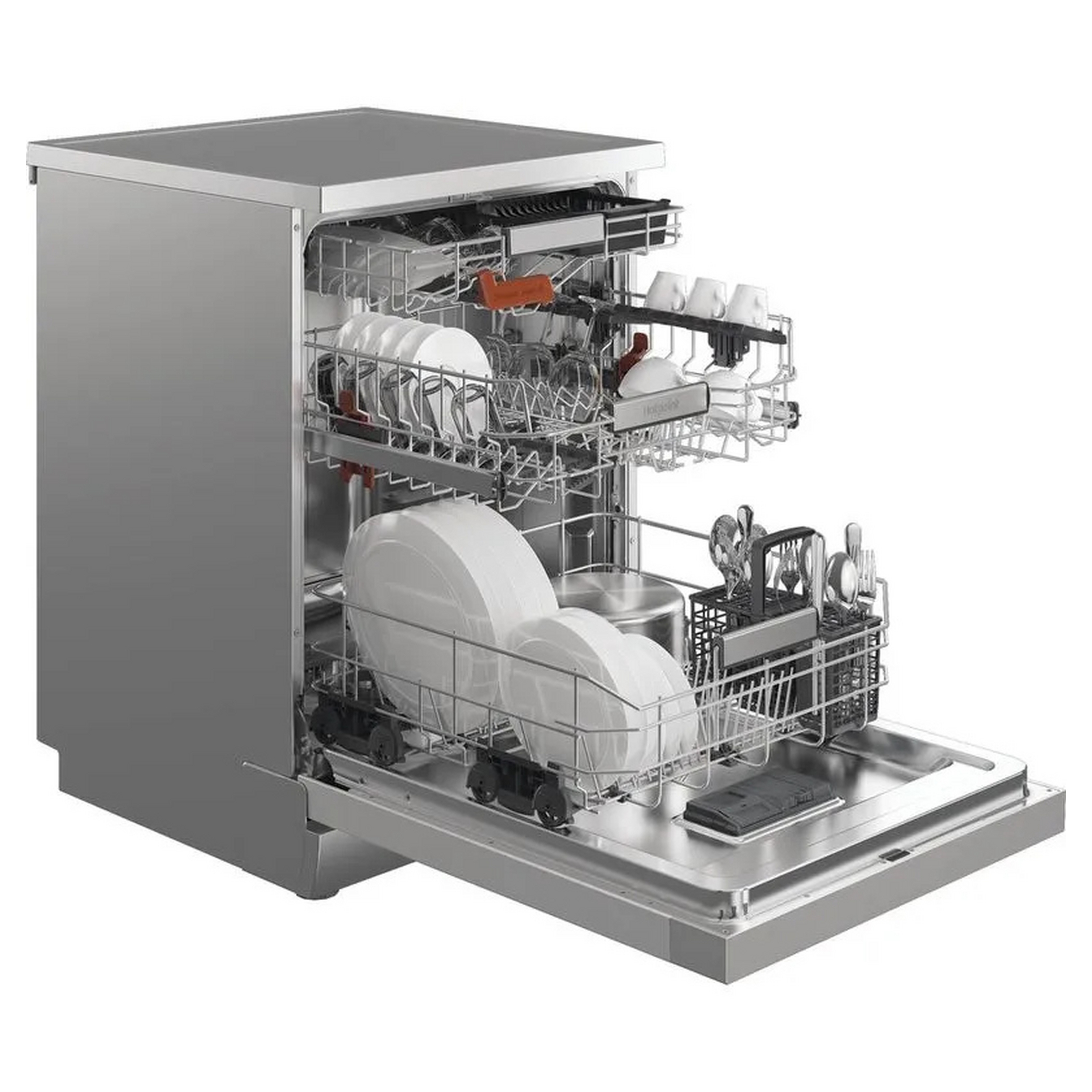 Hotpoint 60cm Freestanding Dishwasher H8F HP51X UK - Stainless Steel Hotpoint 60cm Freestanding Dishwasher H8F HP51X UK - Stainless Steel