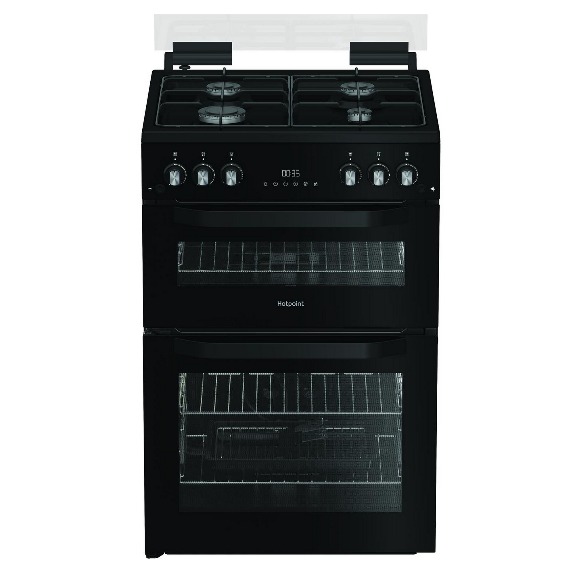 Hotpoint 60cm Freestanding Gas Cooker HDG6GDCB1 - Black