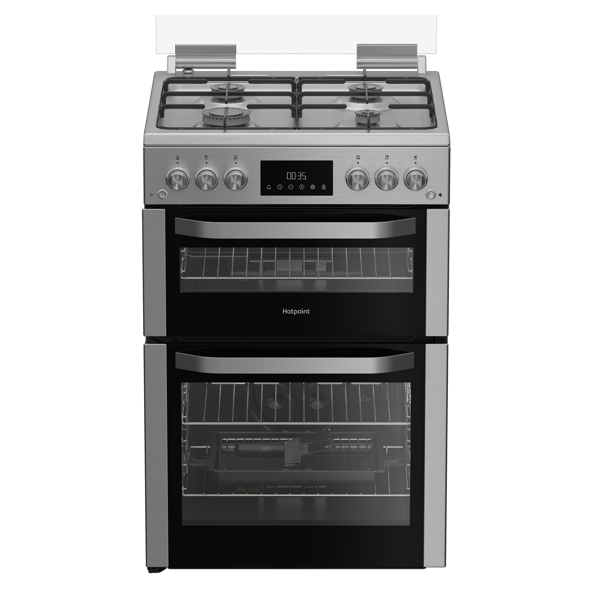 Hotpoint 60cm Freestanding Gas Cooker HDG6GDCX - Stainless Steel
