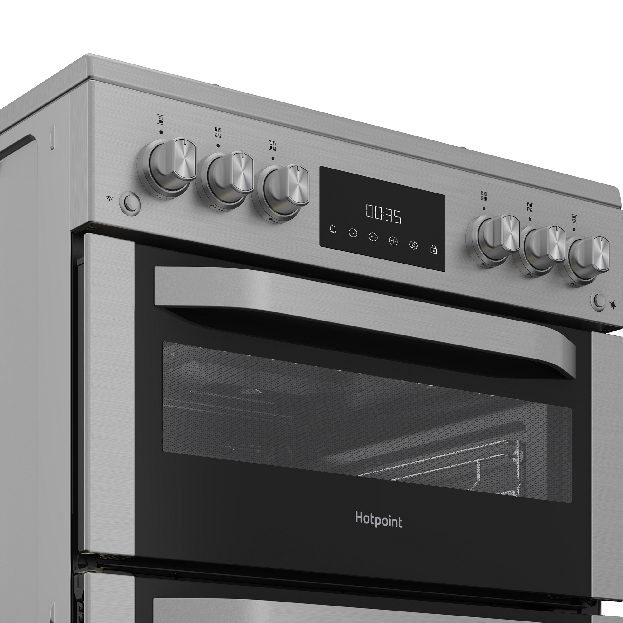 Hotpoint 60cm Freestanding Gas Cooker HDG6GDCX - Stainless Steel Hotpoint 60cm Freestanding Gas Cooker HDG6GDCX - Stainless Steel