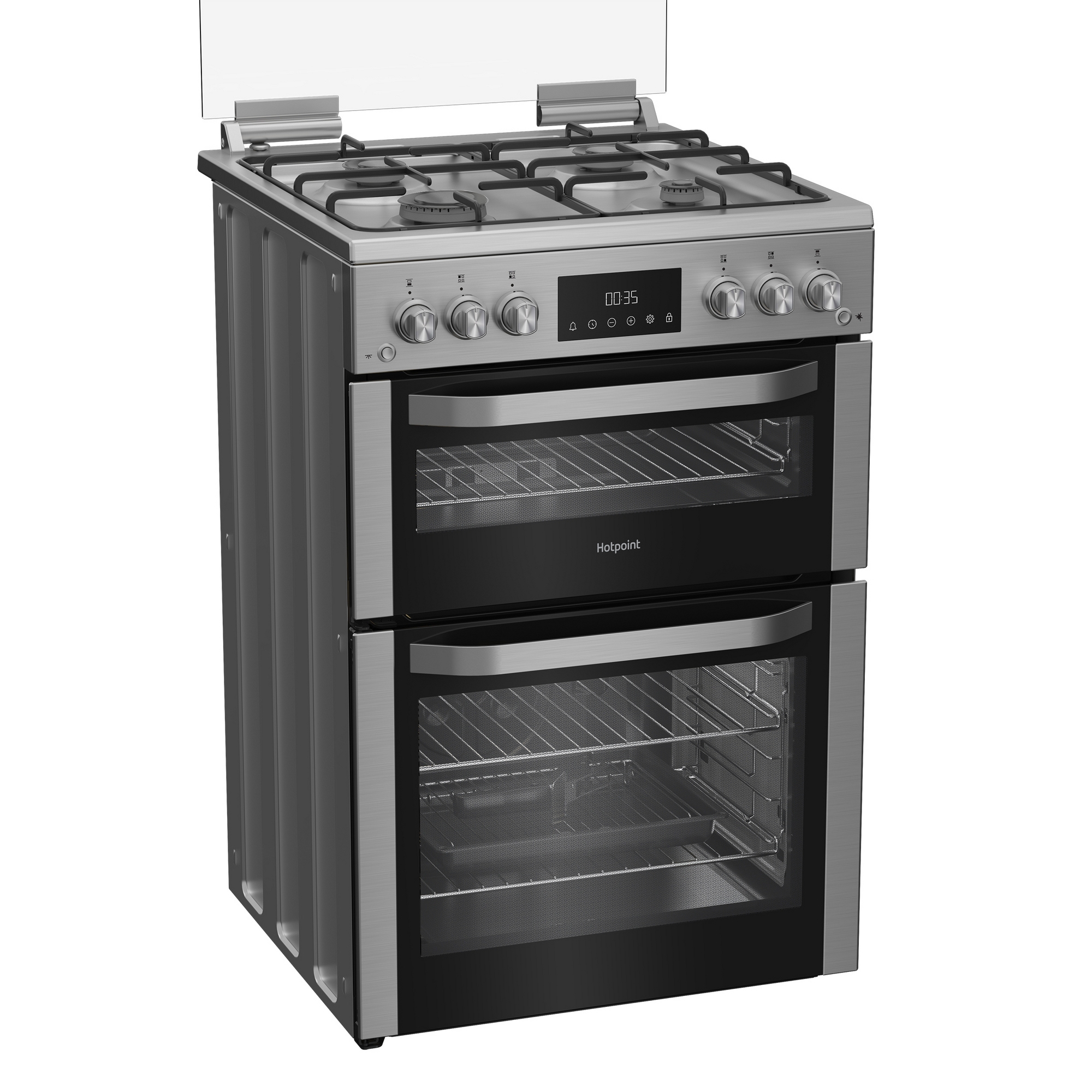 Hotpoint 60cm Freestanding Gas Cooker HDG6GDCX - Stainless Steel Hotpoint 60cm Freestanding Gas Cooker HDG6GDCX - Stainless Steel