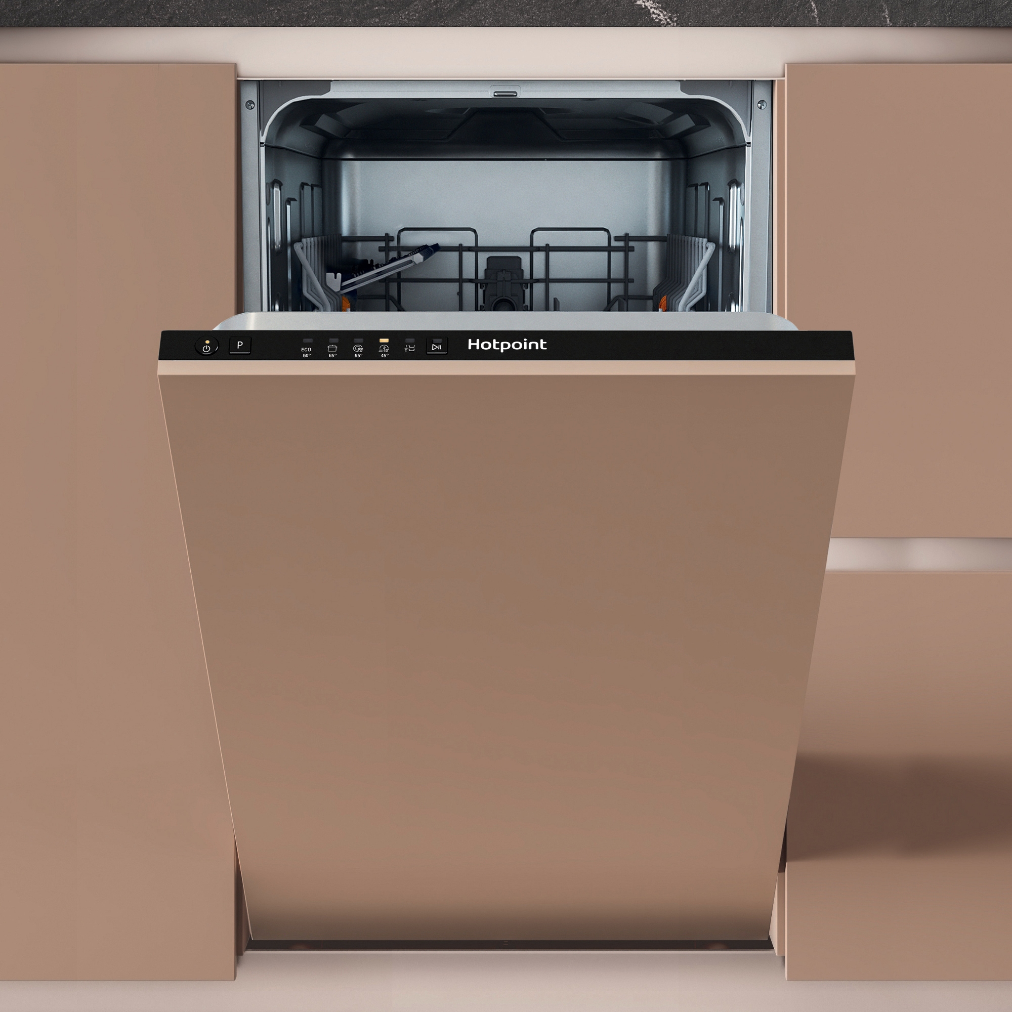 Hotpoint 45cm Integrated Slimline Dishwasher HP2ID10CS80UK