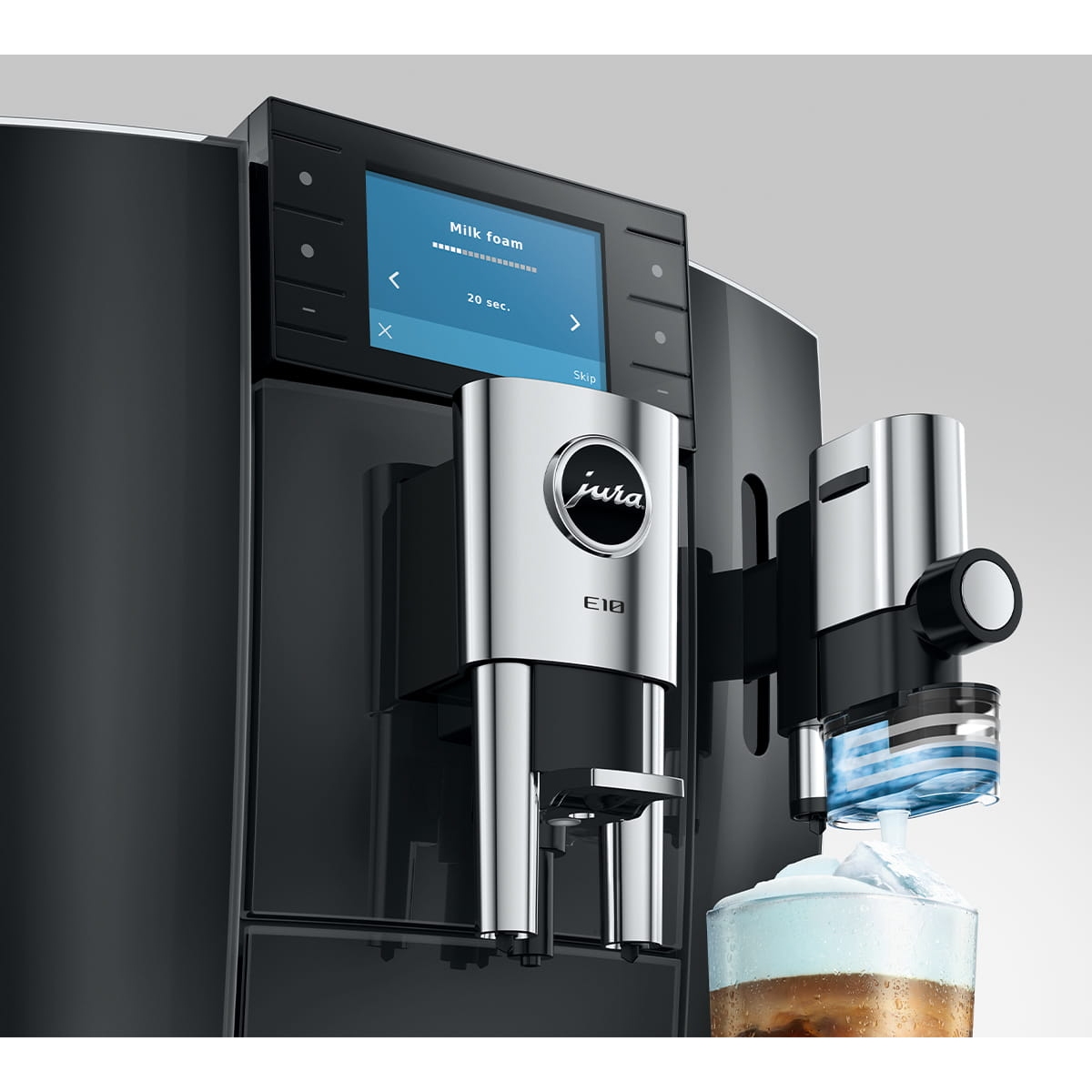 Jura E10 Freestanding Fully Automatic Coffee Machine 15855 - Diamond Black Jura E10 Freestanding Fully Automatic Coffee Machine 15855 - Diamond Black