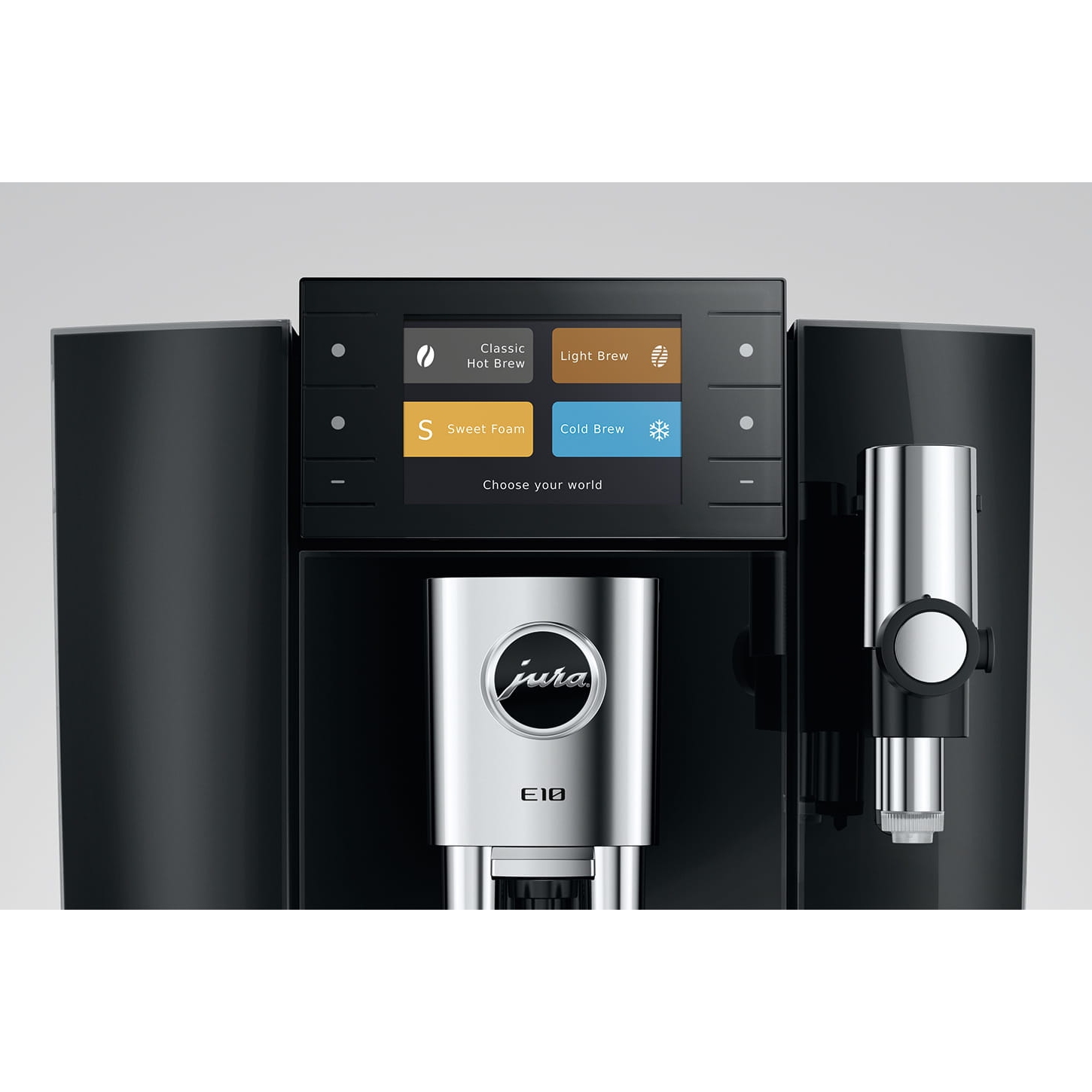 Jura E10 Freestanding Fully Automatic Coffee Machine 15855 - Diamond Black Jura E10 Freestanding Fully Automatic Coffee Machine 15855 - Diamond Black