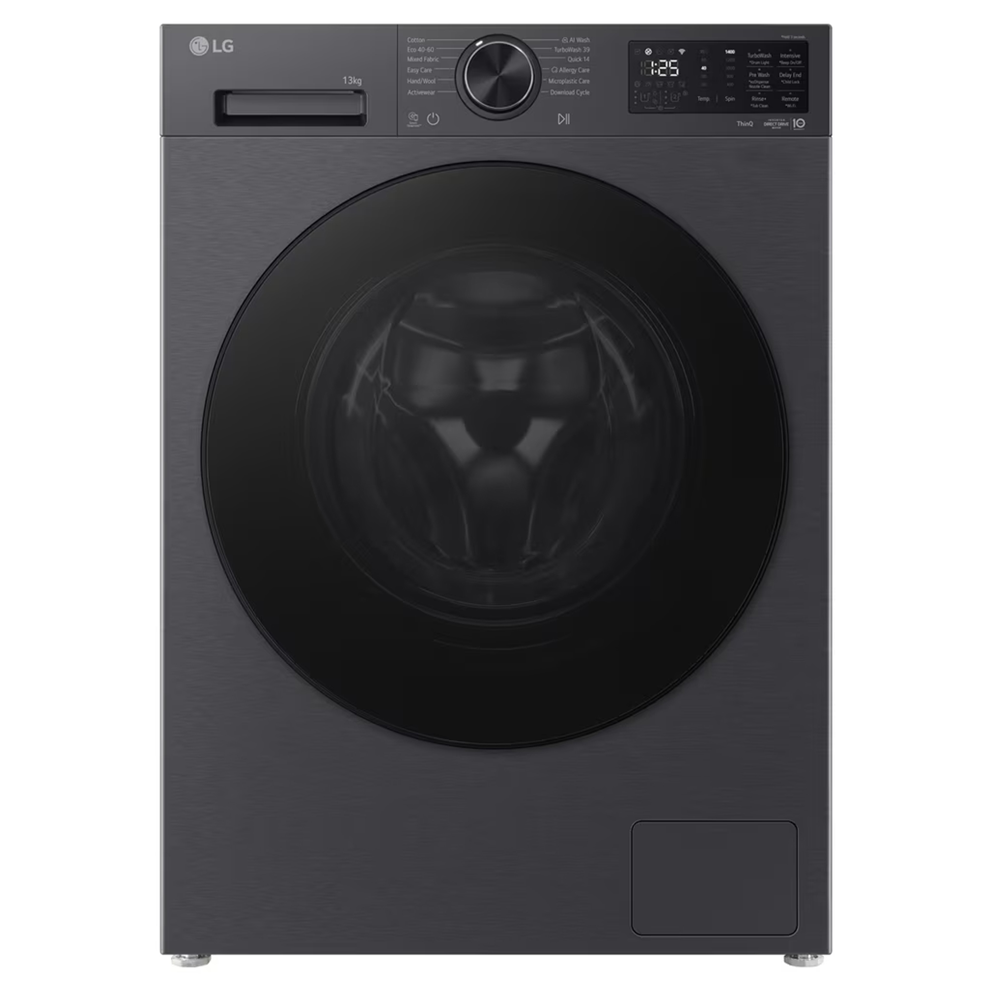 LG 13kg Series 5 AI Direct Drive Freestanding Washing Machine 1400rpm F4X5013TBB - Black