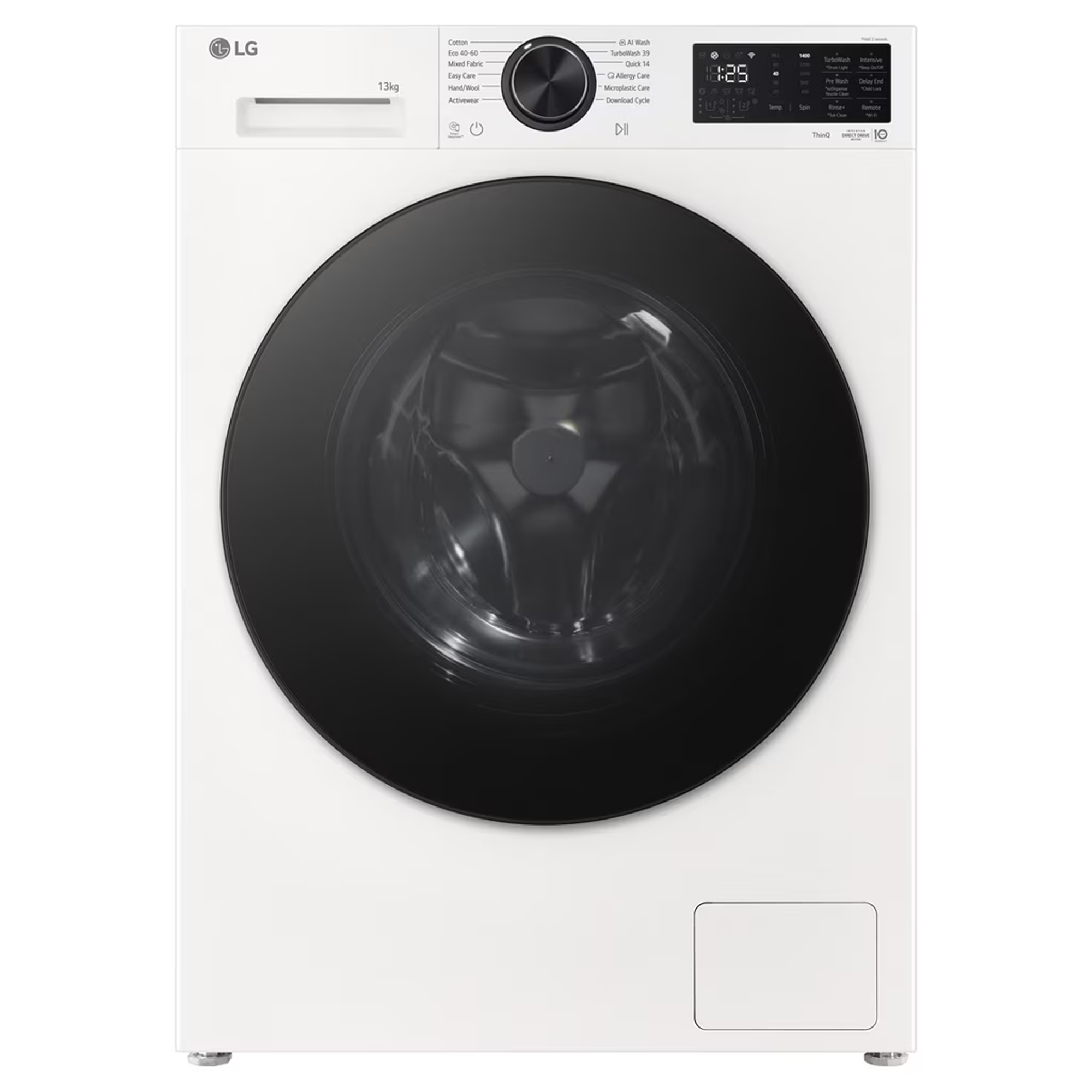 LG Series 5 AI Direct Drive 13kg Freestanding Washing Machine 1400rpm F4X5013TWB - White