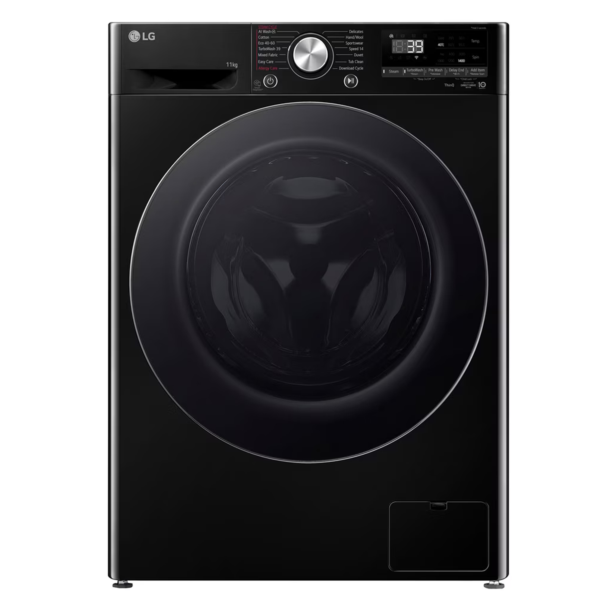 LG Series 4 Pro AI Direct Drive 11kg Freestanding Washing Machine F4Y711NCTN1 - Onyx Black