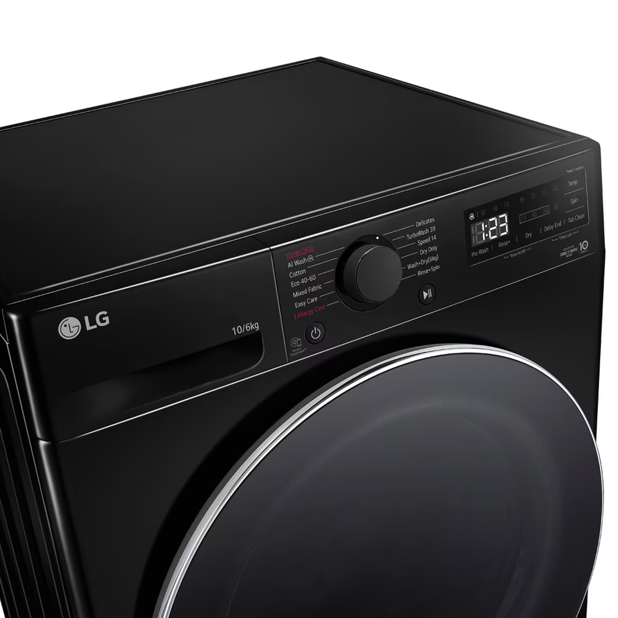 LG Series 4 Pro AI Direct Drive Freestanding Washer Dryer 1400rpm FWY706NCTN1 - Black LG Series 4 Pro AI Direct Drive Freestanding Washer Dryer 1400rpm FWY706NCTN1 - Black