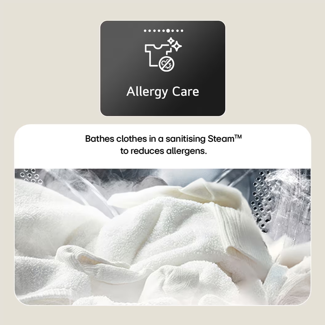 LG Series 5 AI Direct Drive 11kg Washer Dryer W4X5016TLB - White LG Series 5 AI Direct Drive 11kg Washer Dryer W4X5016TLB - White