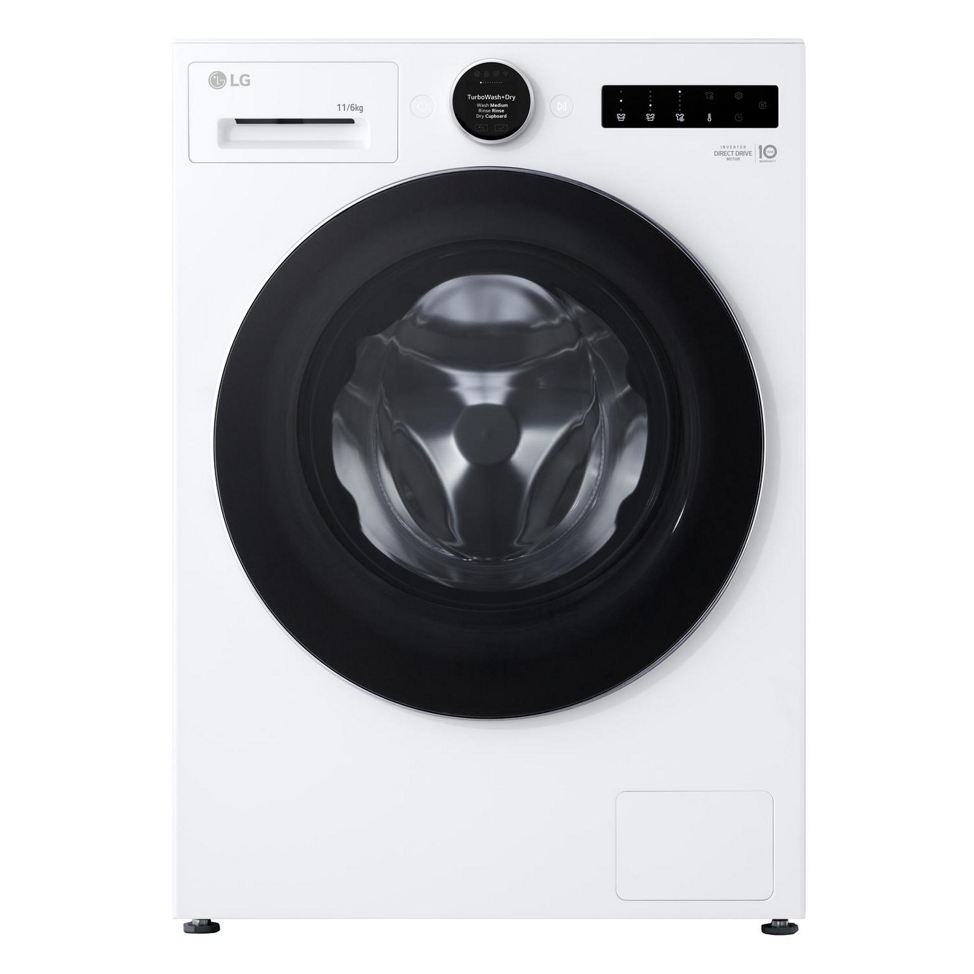 LG Series 10 AI Direct Drive Heat Pump 11kg Washer Dryer WHX9016TLC - White