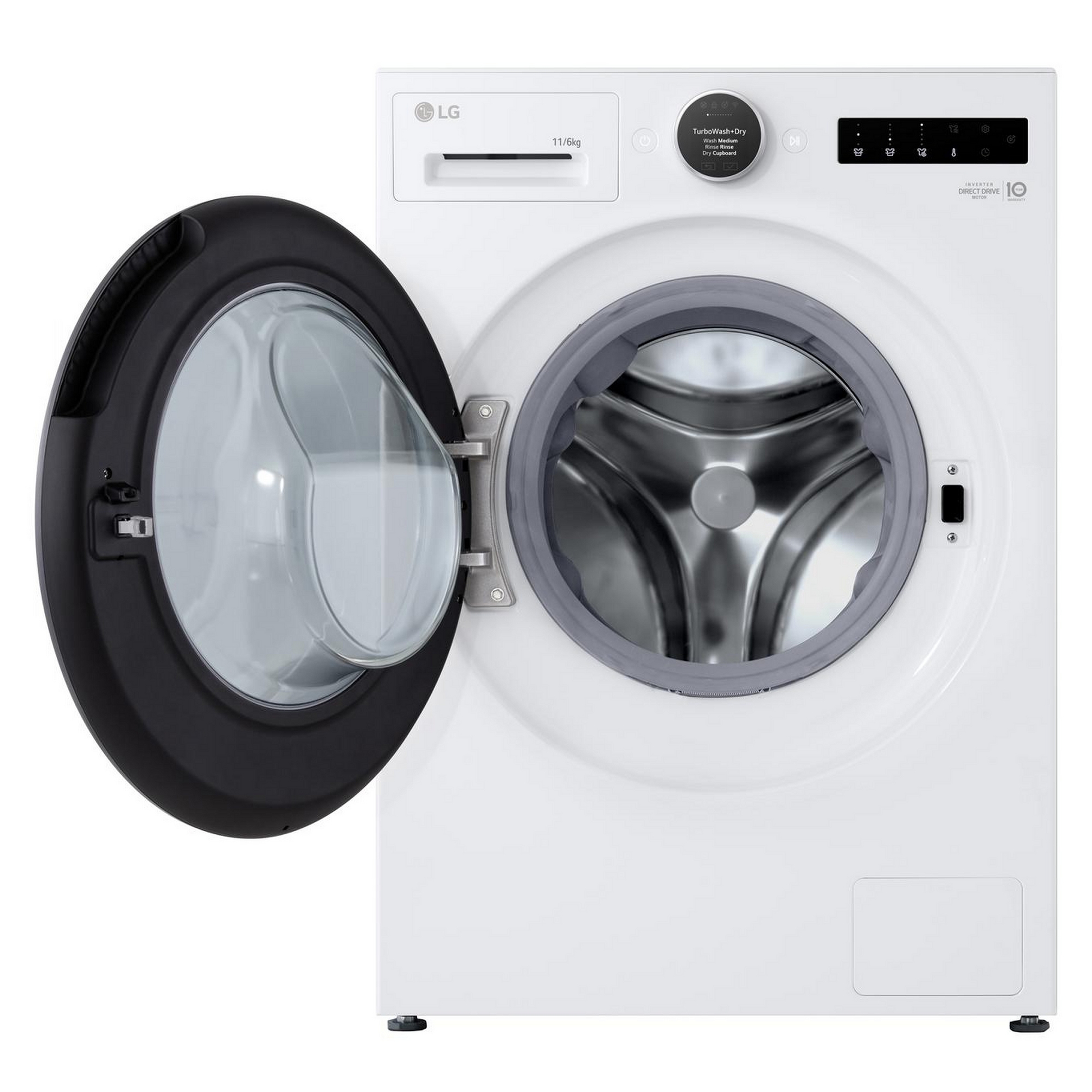 LG Series 10 AI Direct Drive Heat Pump 11kg Washer Dryer WHX9016TLC - White LG Series 10 AI Direct Drive Heat Pump 11kg Washer Dryer WHX9016TLC - White