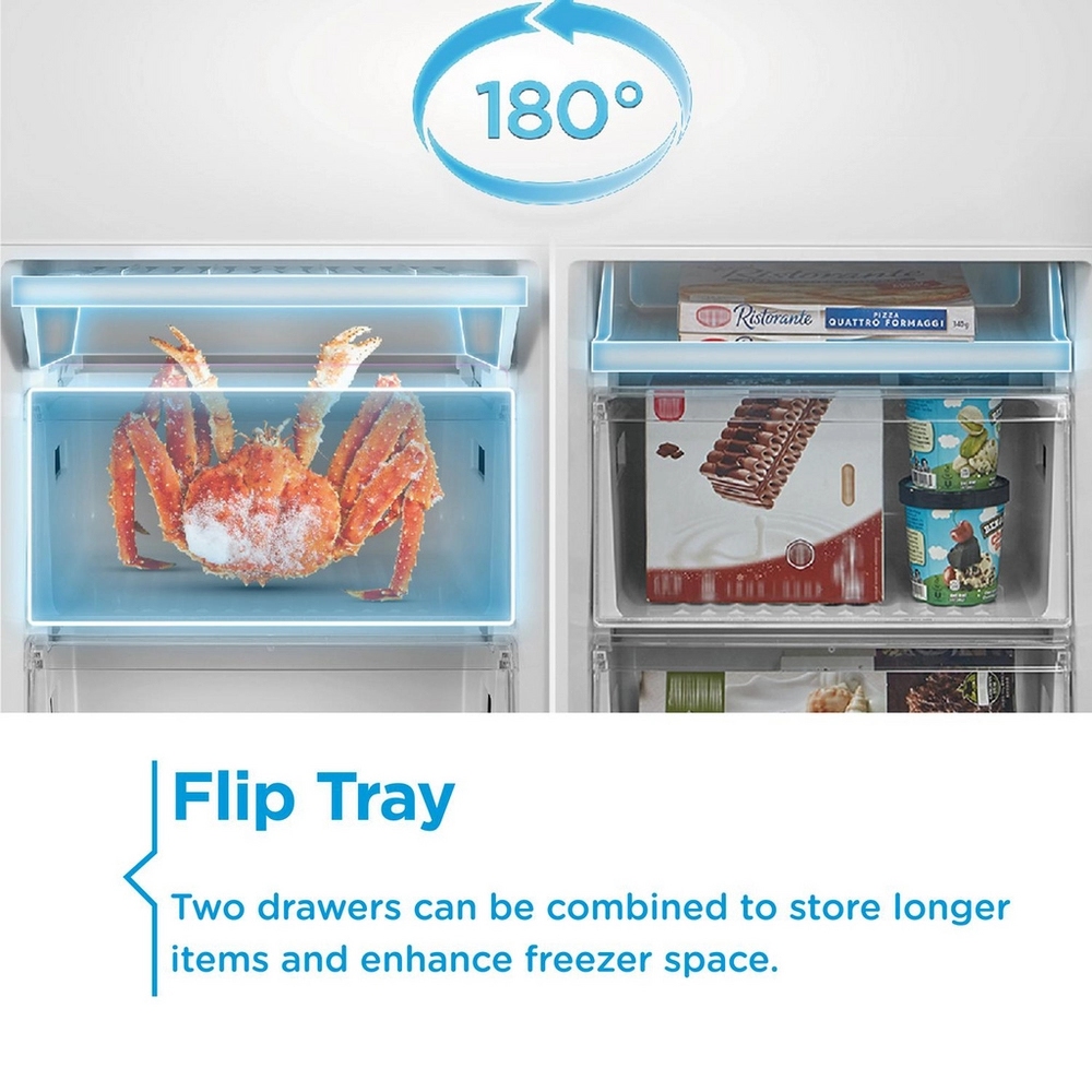 Midea 178cm Integrated 70/30 Fridge Freezer MDRE379FGE01D Midea 178cm Integrated 70/30 Fridge Freezer MDRE379FGE01D