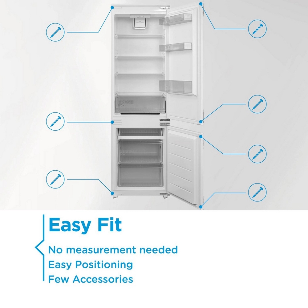 Midea 178cm Integrated 70/30 Fridge Freezer MDRE379FGE01D Midea 178cm Integrated 70/30 Fridge Freezer MDRE379FGE01D