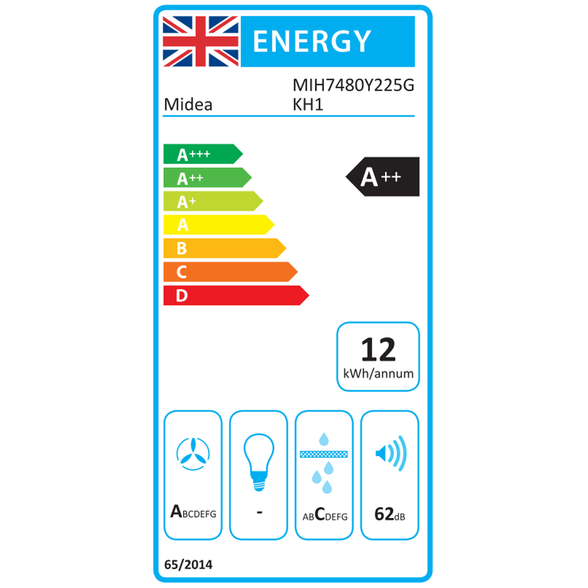 Midea Even Pro 80cm Air Venting Induction Hob MIH7480Y225GKH1 - Black Midea Even Pro 80cm Air Venting Induction Hob MIH7480Y225GKH1 - Black