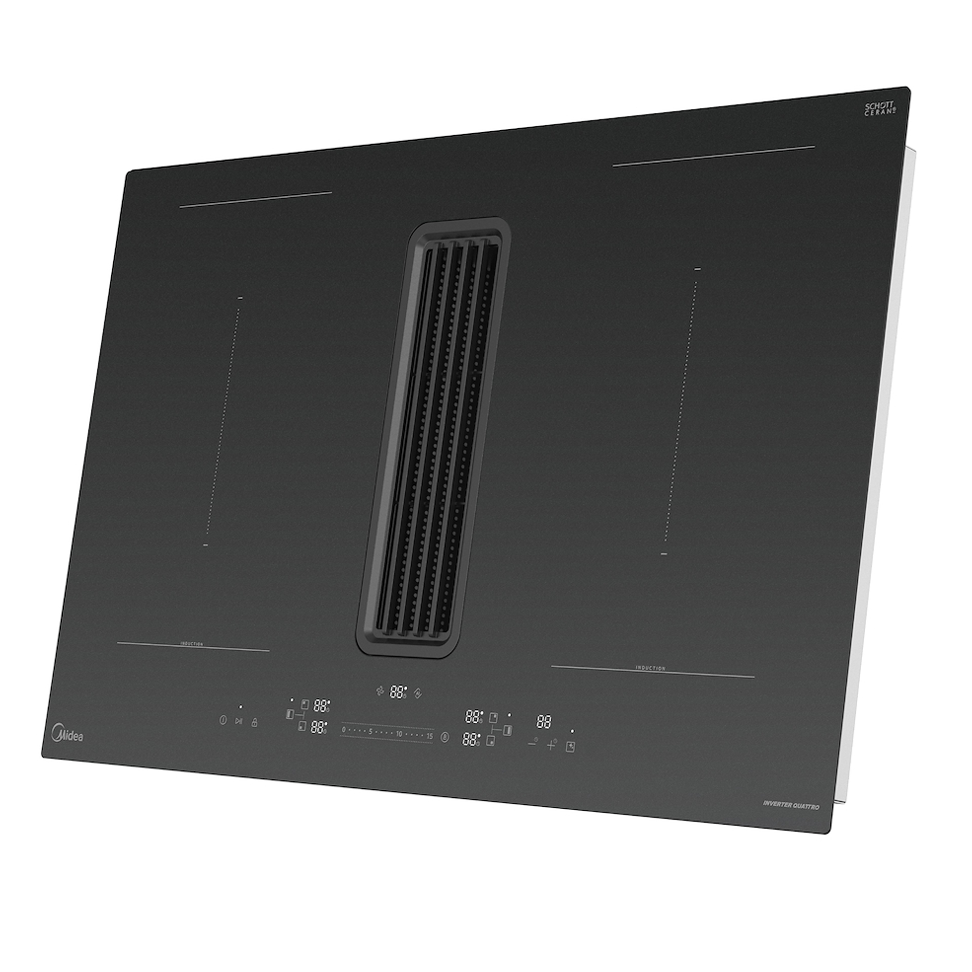 Midea Even Pro 80cm Air Venting Induction Hob MIH7480Y225GKH1 - Black Midea Even Pro 80cm Air Venting Induction Hob MIH7480Y225GKH1 - Black
