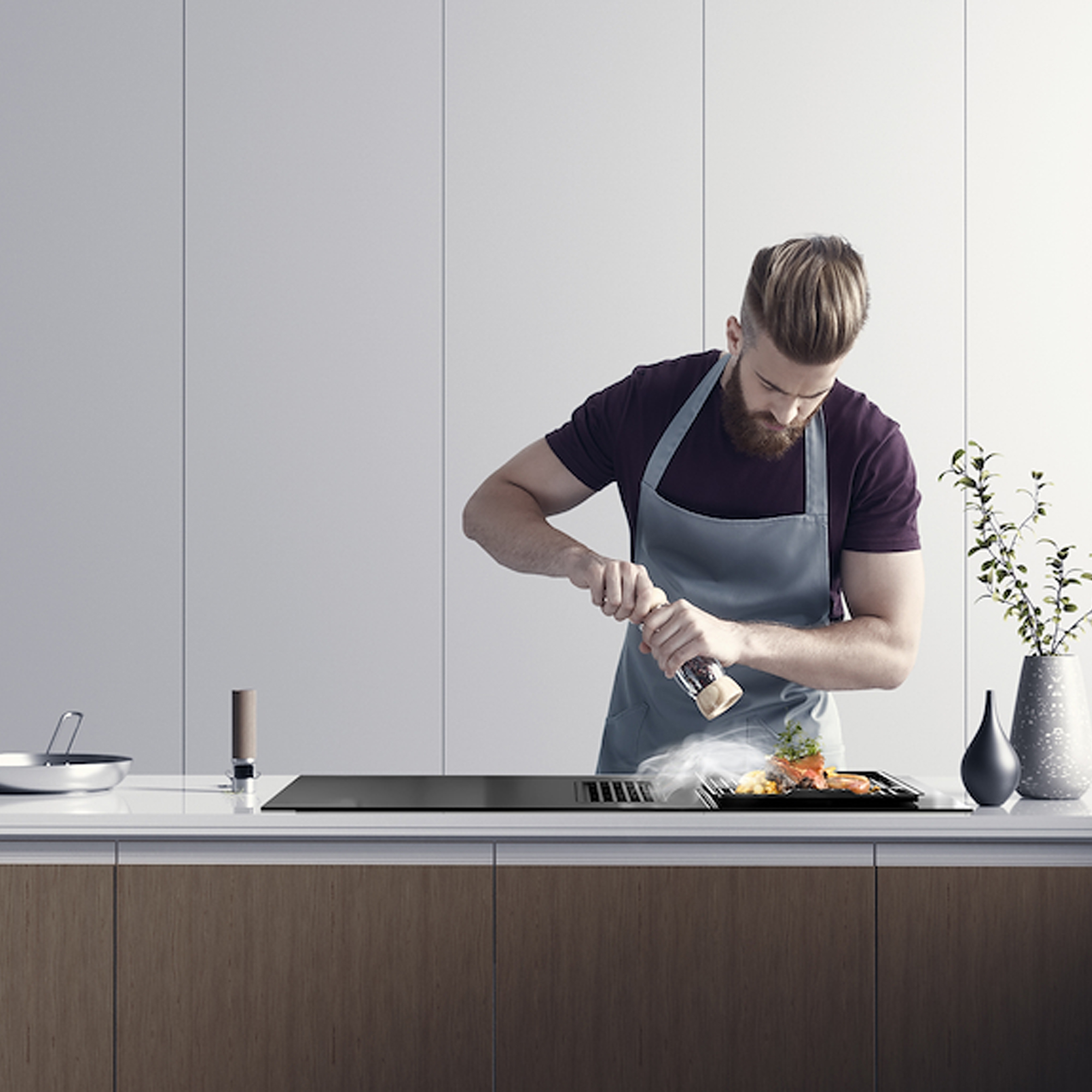 Midea Even Pro 80cm Air Venting Induction Hob MIH7480Y225GKH1 - Black Midea Even Pro 80cm Air Venting Induction Hob MIH7480Y225GKH1 - Black