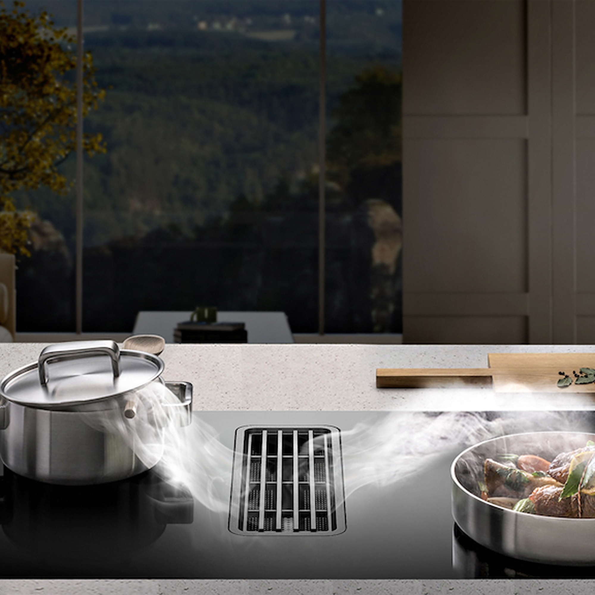 Midea Even Pro 80cm Air Venting Induction Hob MIH7480Y225GKH1 - Black Midea Even Pro 80cm Air Venting Induction Hob MIH7480Y225GKH1 - Black