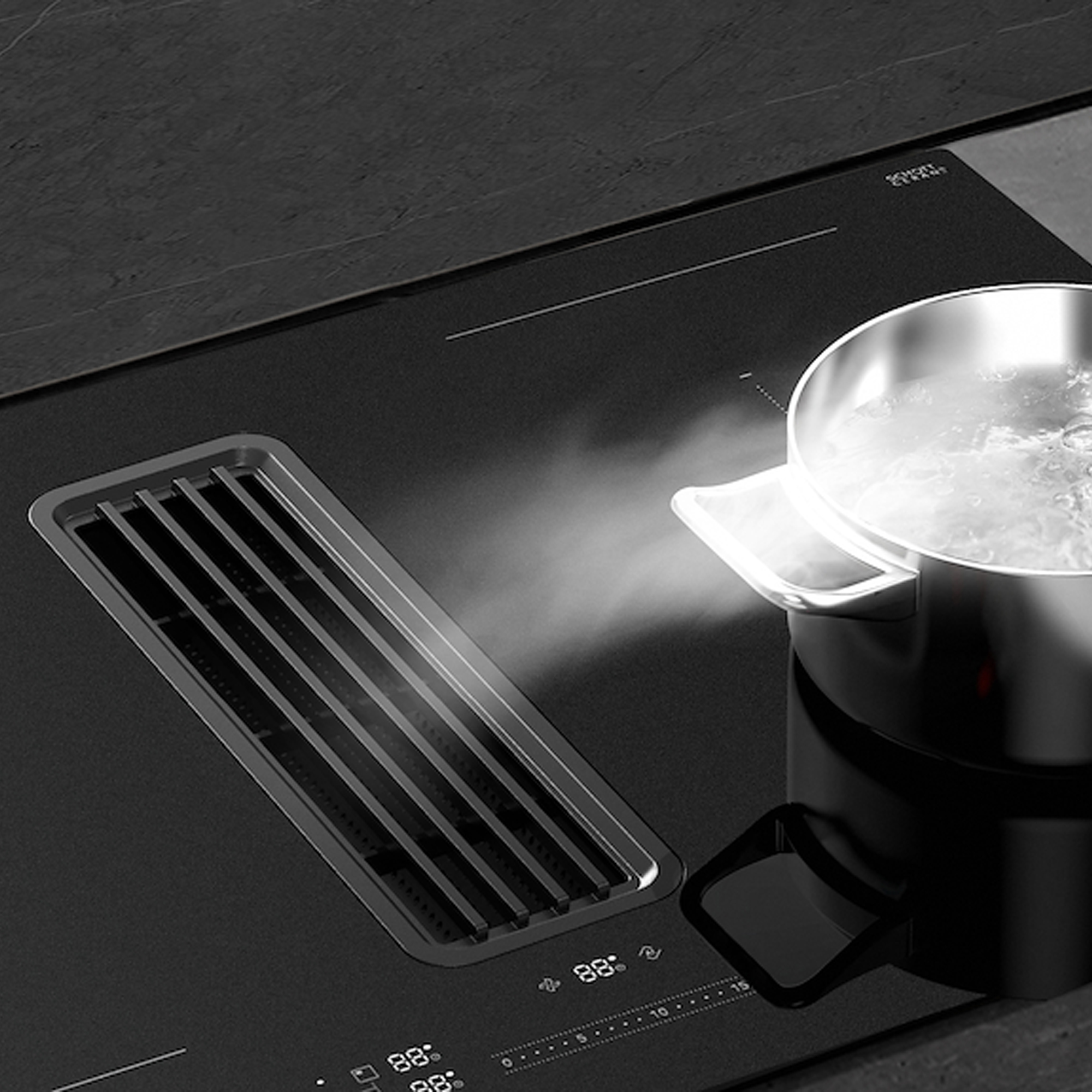 Midea Even Pro 80cm Air Venting Induction Hob MIH7480Y225GKH1 - Black Midea Even Pro 80cm Air Venting Induction Hob MIH7480Y225GKH1 - Black