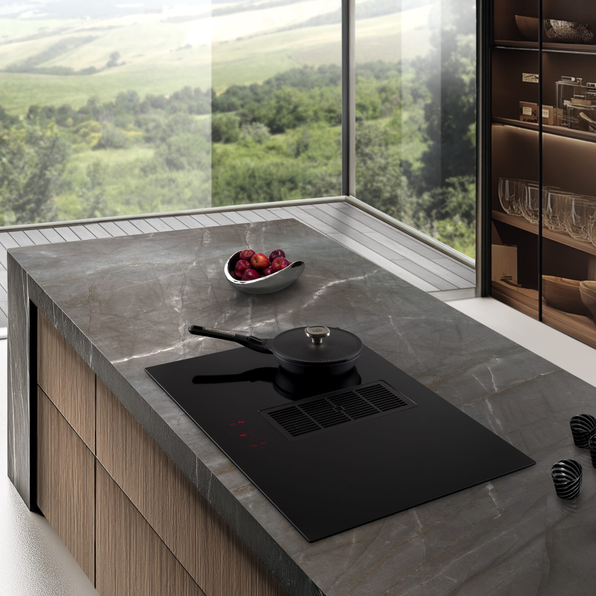 Miro AMADEUS 80cm Air Venting Induction Hob 277155 - Black Miro AMADEUS 80cm Air Venting Induction Hob 277155 - Black