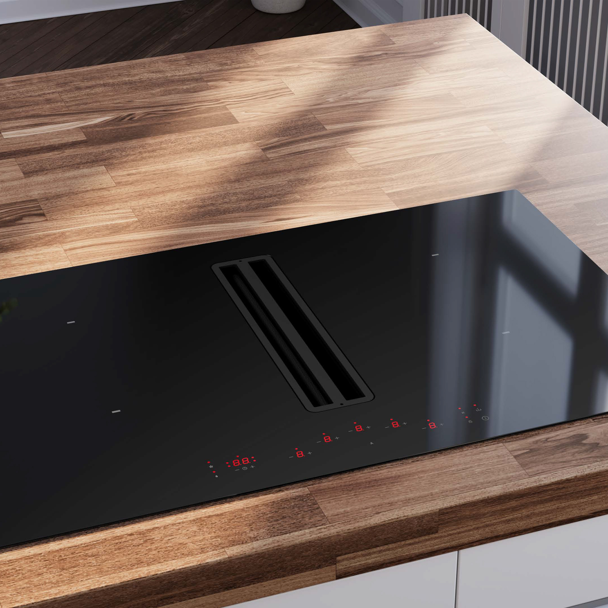 Miro ONYX 80cm Air Venting Induction Hob 277340 - Onyx Miro ONYX 80cm Air Venting Induction Hob 277340 - Onyx